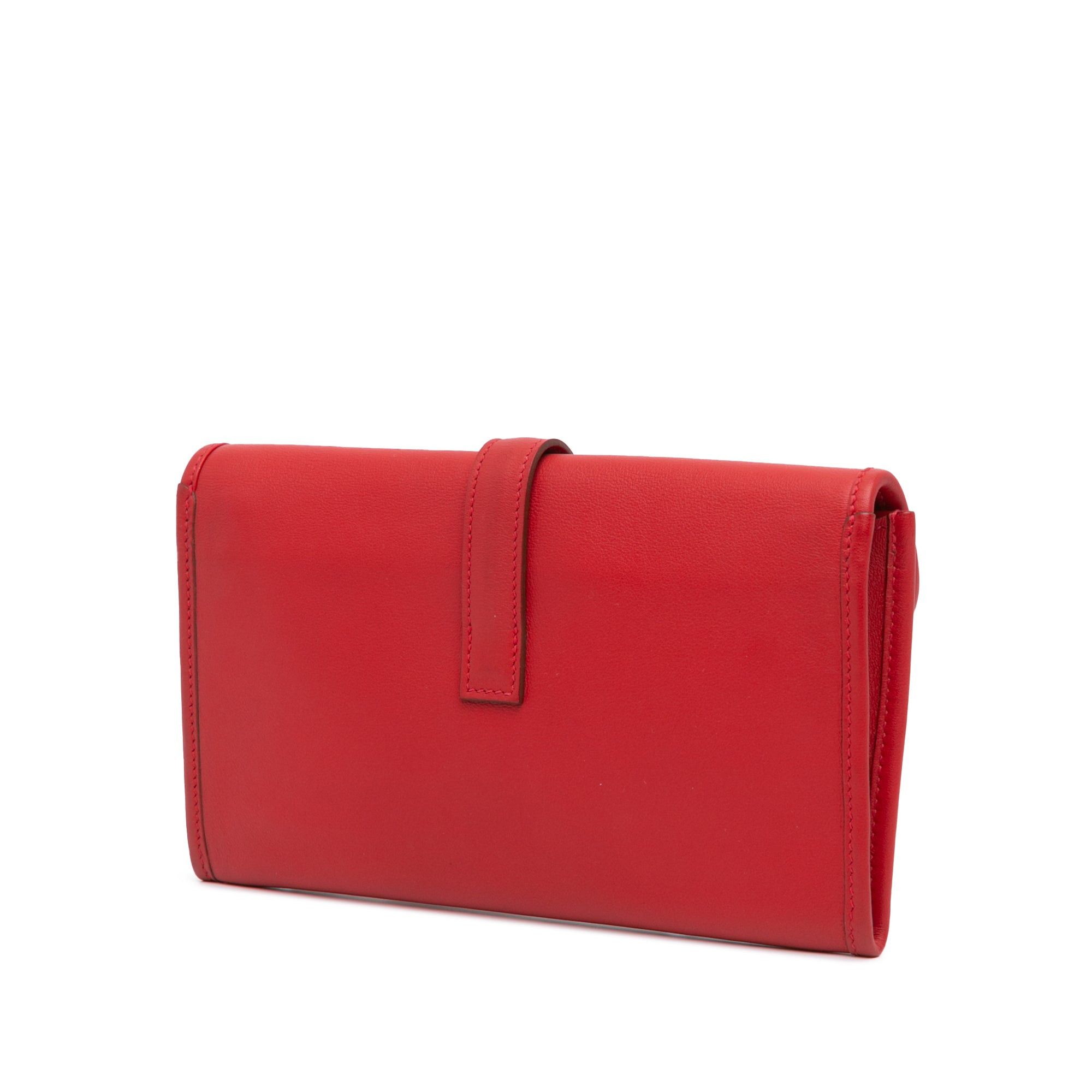 Hermes Hermès Swift Jige Duo Red Size ONE SIZE - 2 Thumbnail