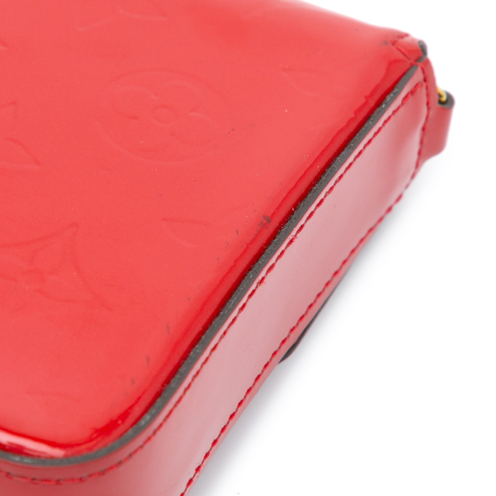 Louis Vuitton Louis Vuitton Monogram Vernis Pochette Felicie Red Size ONE SIZE - 7 Thumbnail