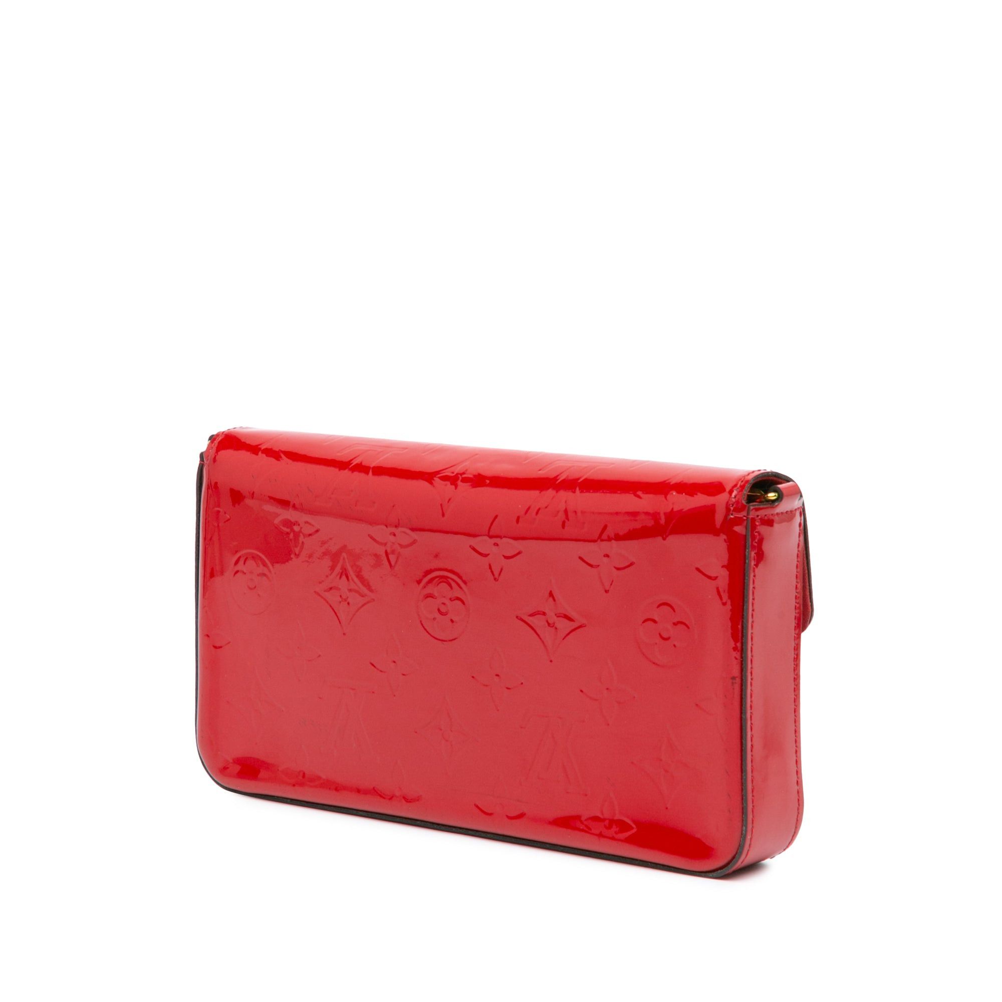 Louis Vuitton Louis Vuitton Monogram Vernis Pochette Felicie Red Size ONE SIZE - 2 Thumbnail