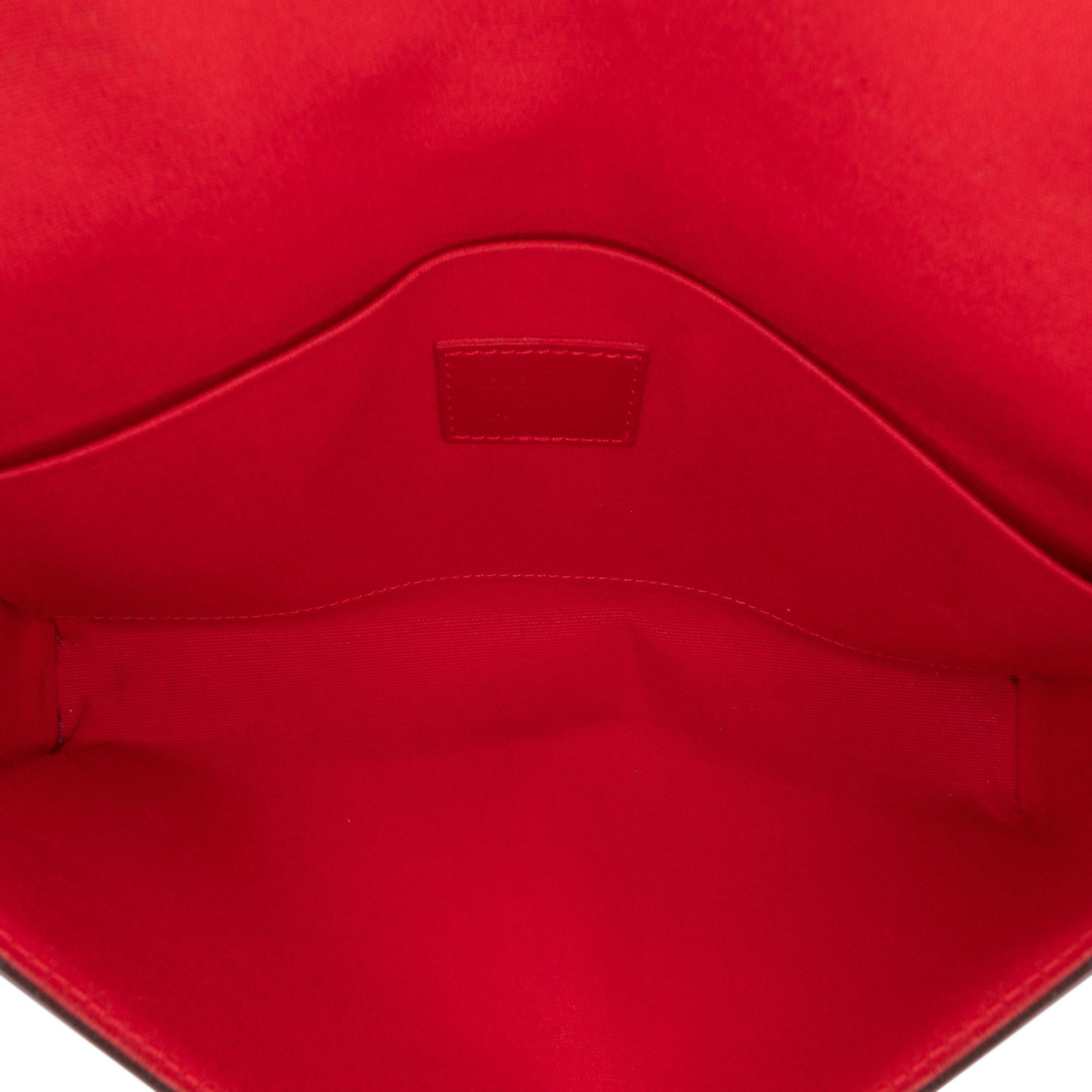 Louis Vuitton Louis Vuitton Monogram Vernis Pochette Felicie Red Size ONE SIZE - 4 Thumbnail