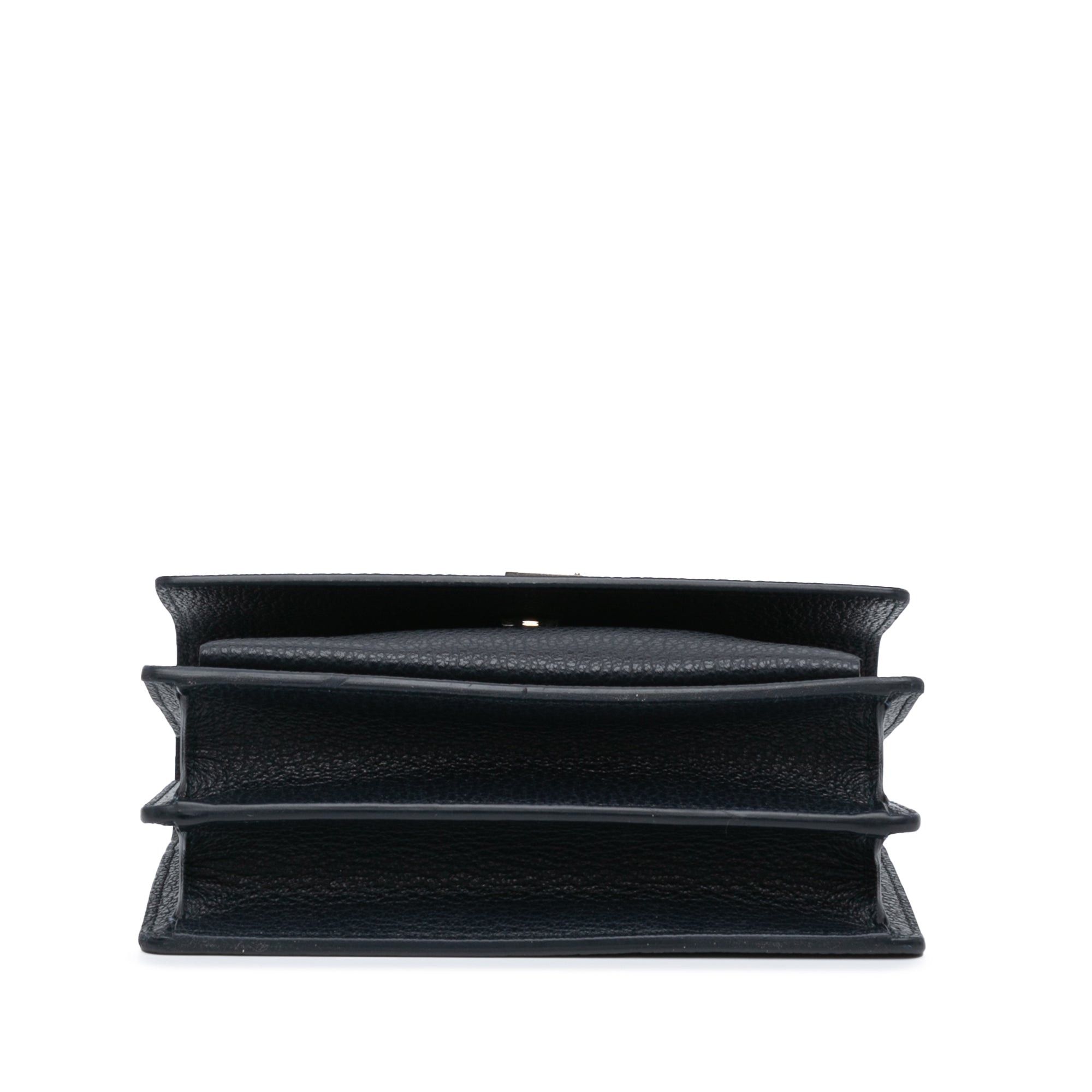Saint Laurent Paris Saint Laurent Medium Grained Calfskin Monogram Sunset Crossbody Blue Size ONE SIZE - 3 Thumbnail