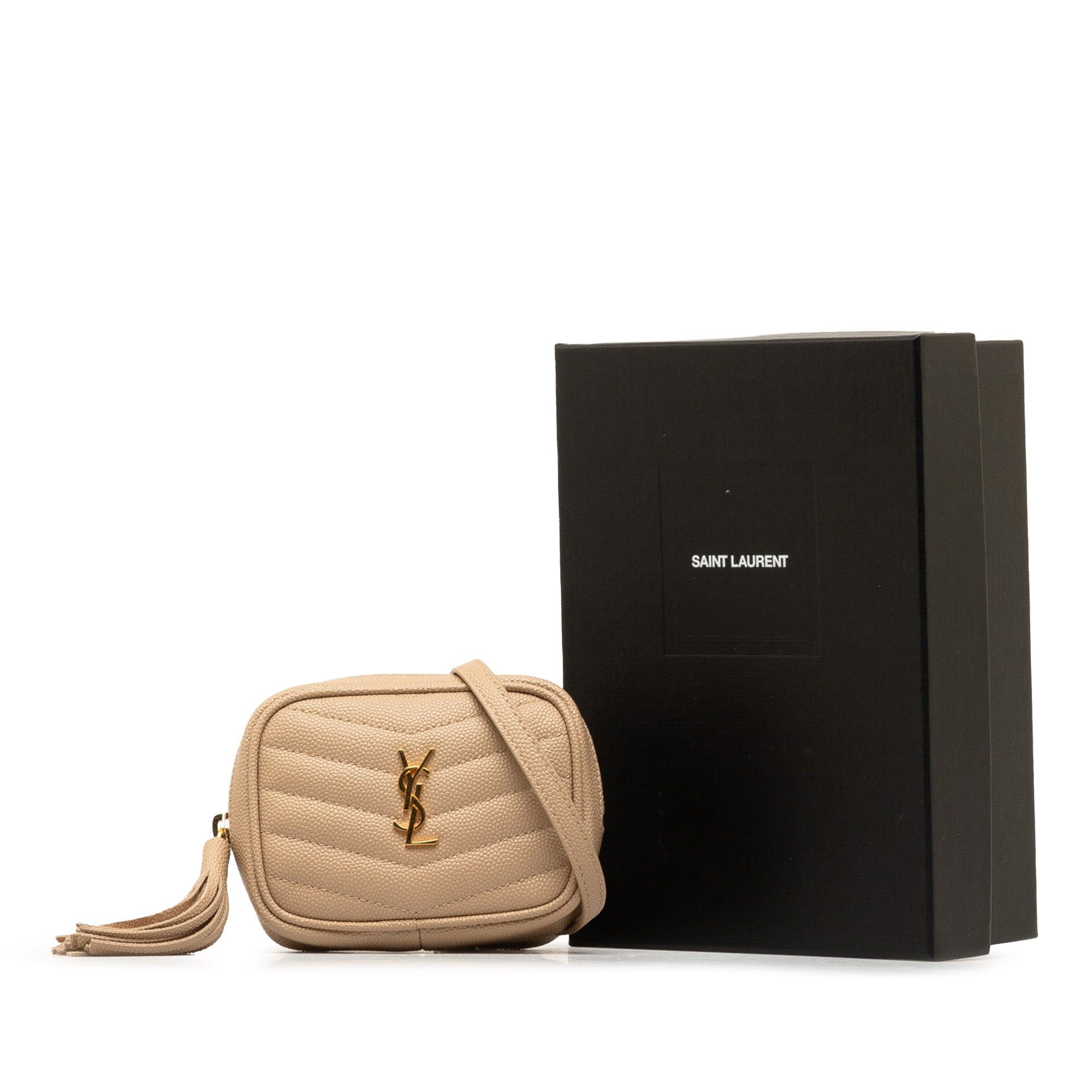 Saint Laurent Paris Saint Laurent Baby Lou Camera Bag Brown Size ONE SIZE - 10 Thumbnail