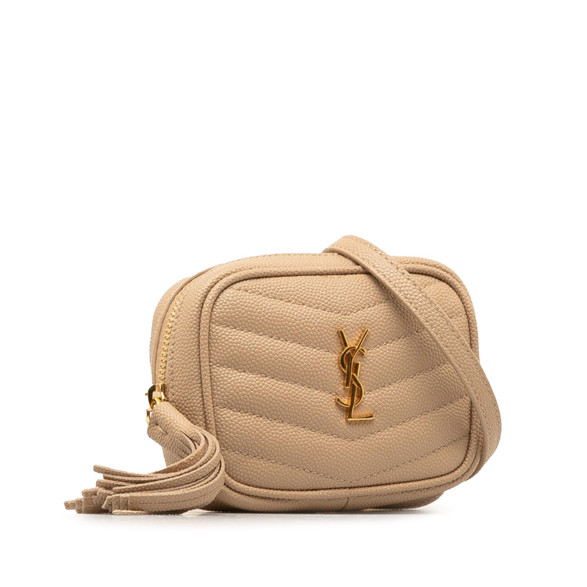 Saint Laurent Paris Saint Laurent Baby Lou Camera Bag Brown Size ONE SIZE - 2 Thumbnail