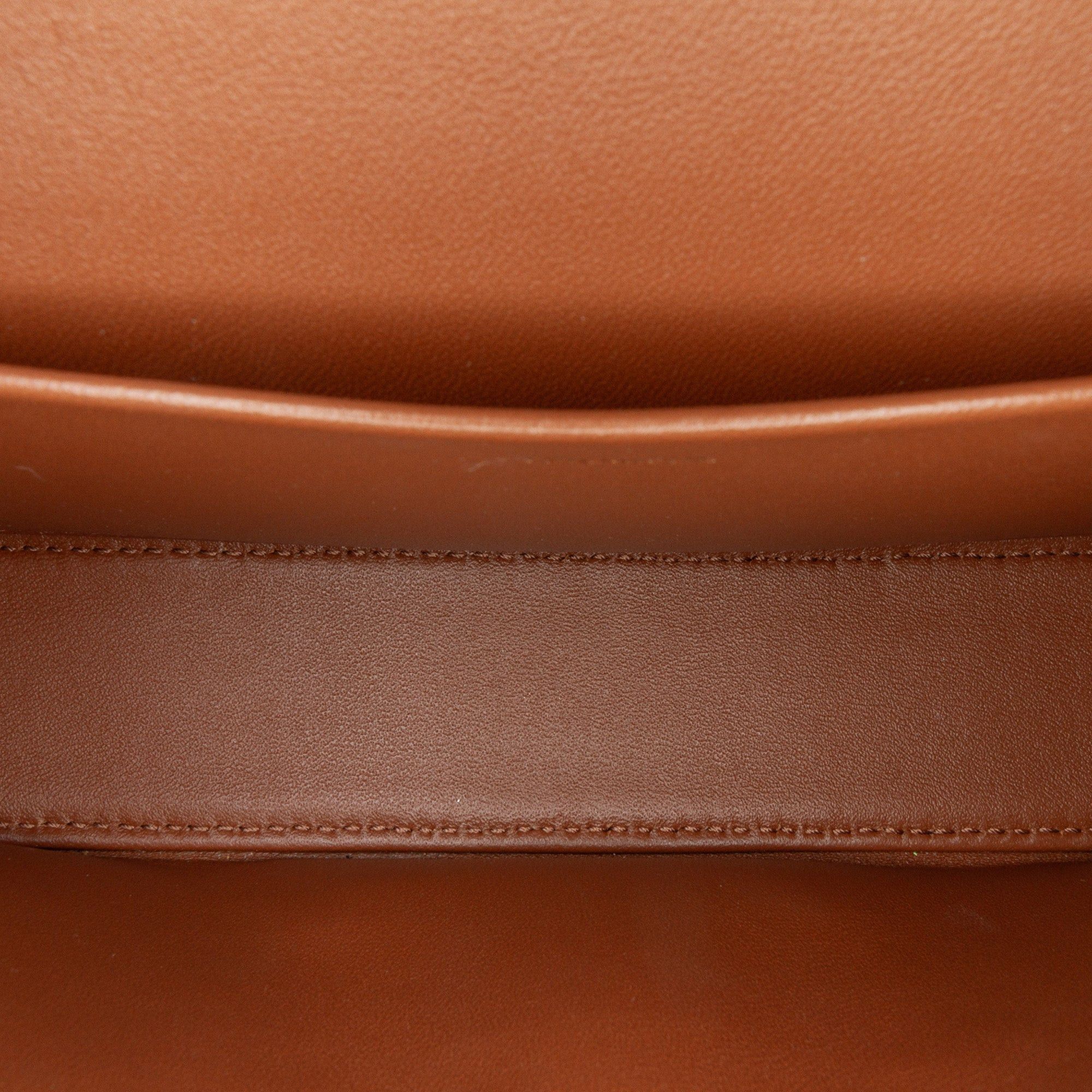 Celine Celine Triomphe Coated Canvas Claude Chain Shoulder Bag Brown Size ONE SIZE - 4 Thumbnail