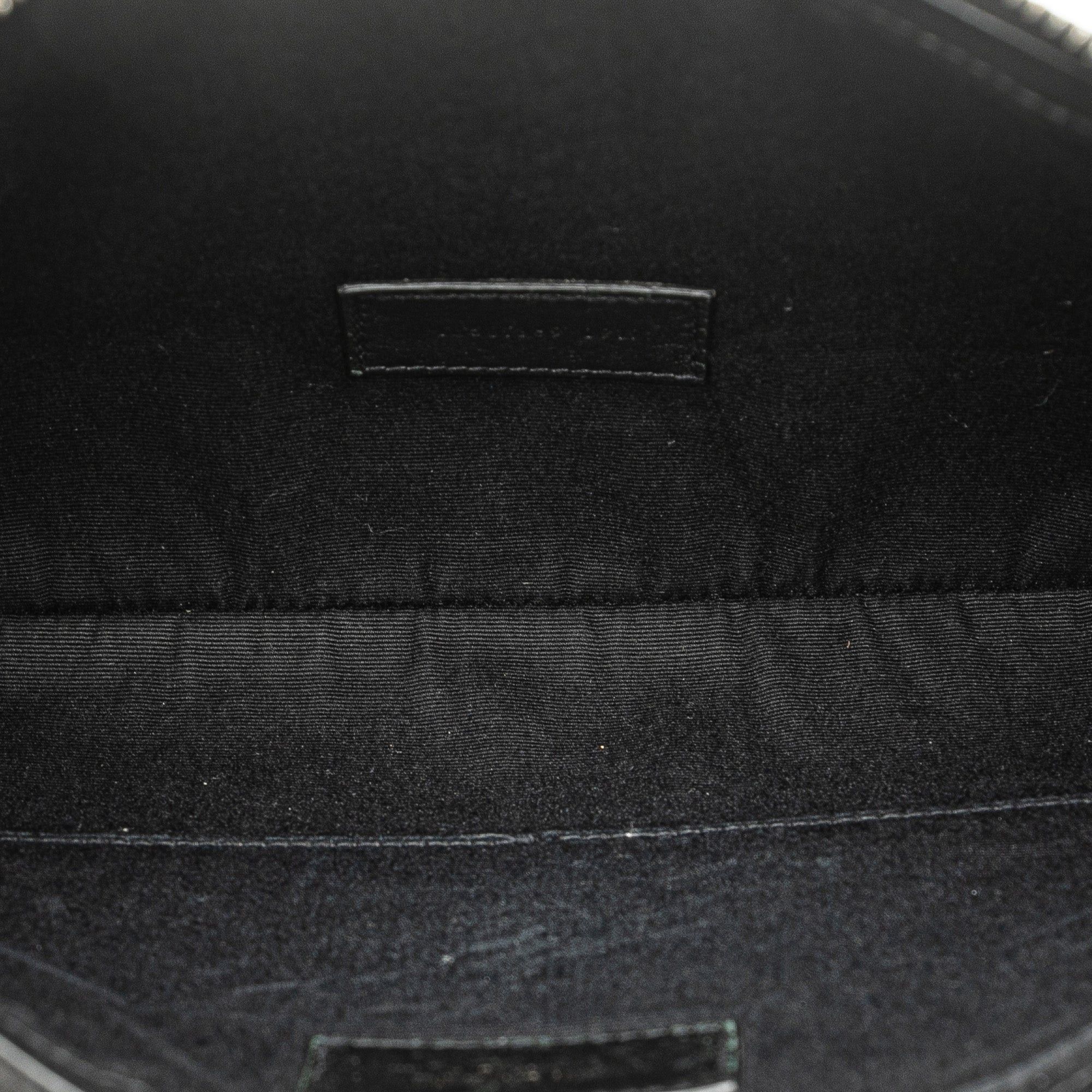Saint Laurent Paris Saint Laurent Canvas Rive Gauche Clutch Black Size ONE SIZE - 4 Thumbnail