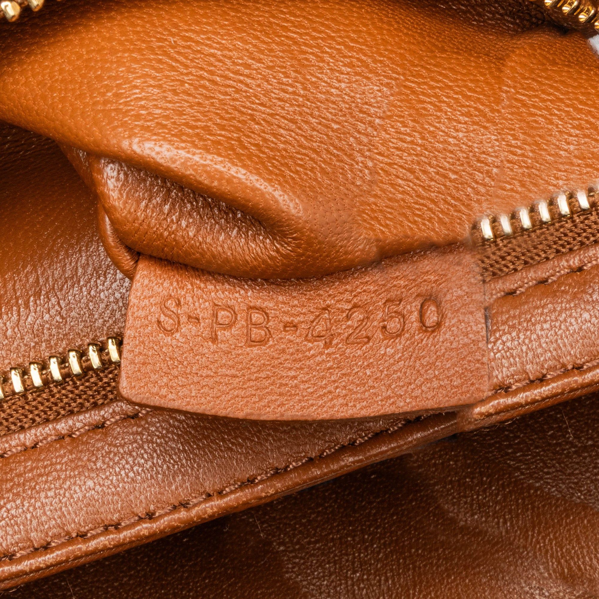 Celine Celine Teen Coated Canvas Triomphe Crossbody Brown Size ONE SIZE - 7 Thumbnail