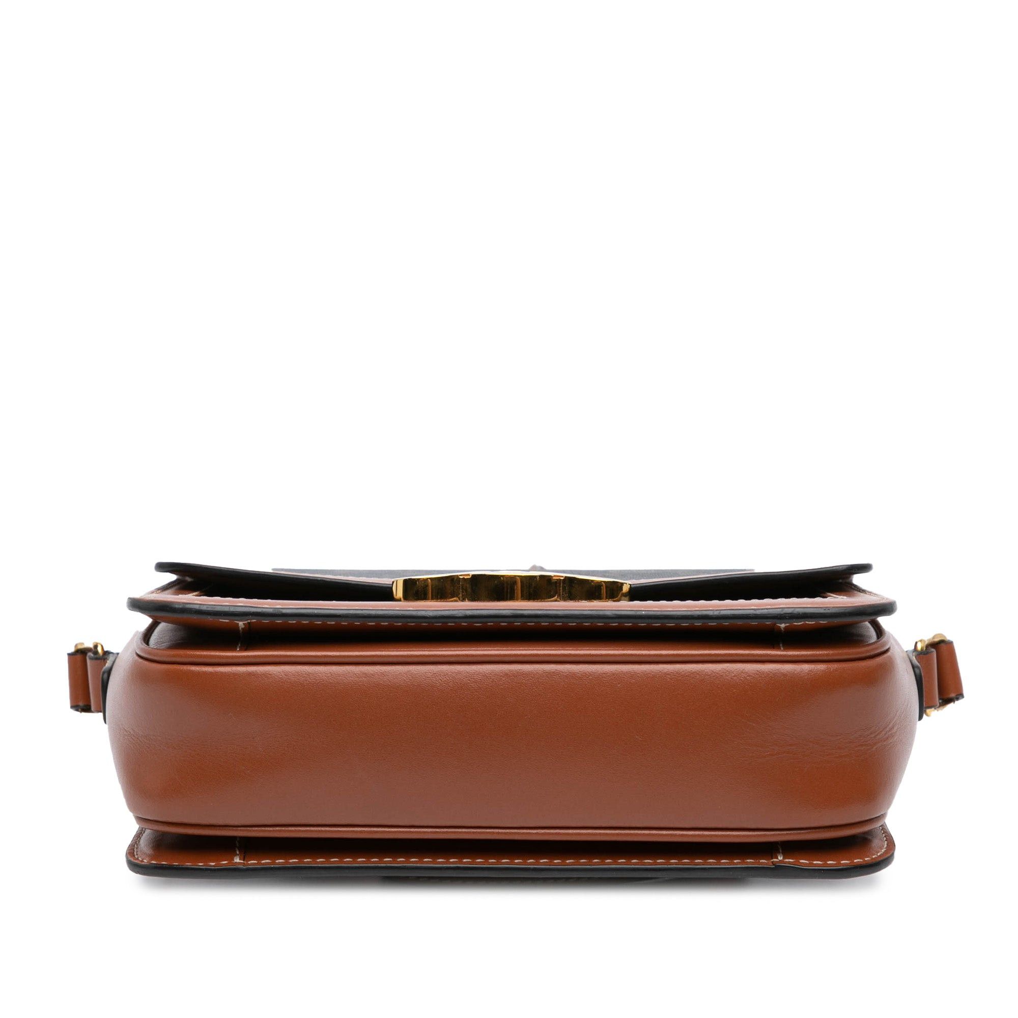 Celine Celine Teen Coated Canvas Triomphe Crossbody Brown Size ONE SIZE - 3 Thumbnail