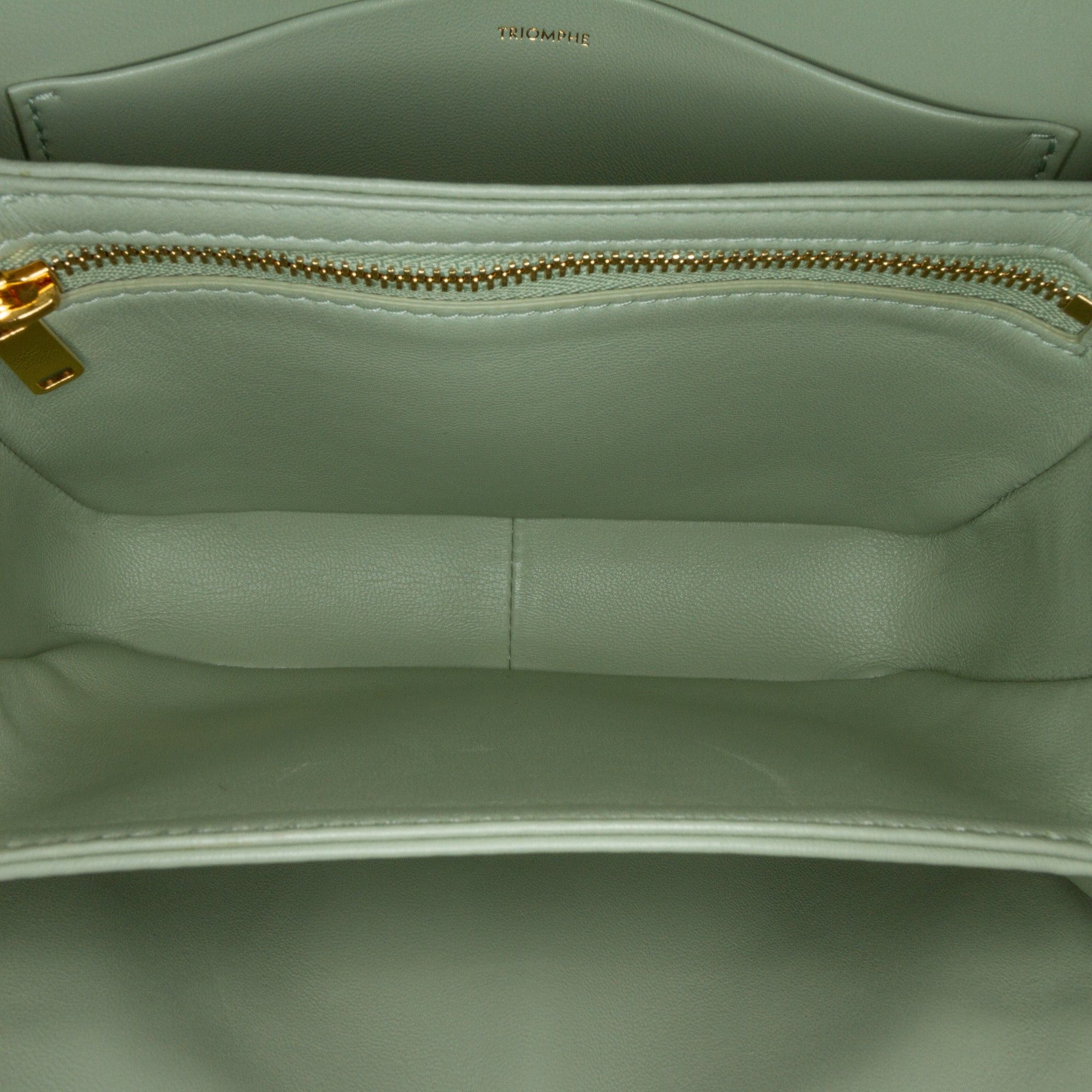 Celine Celine Teen Coated Canvas Triomphe Crossbody Brown Size ONE SIZE - 4 Thumbnail