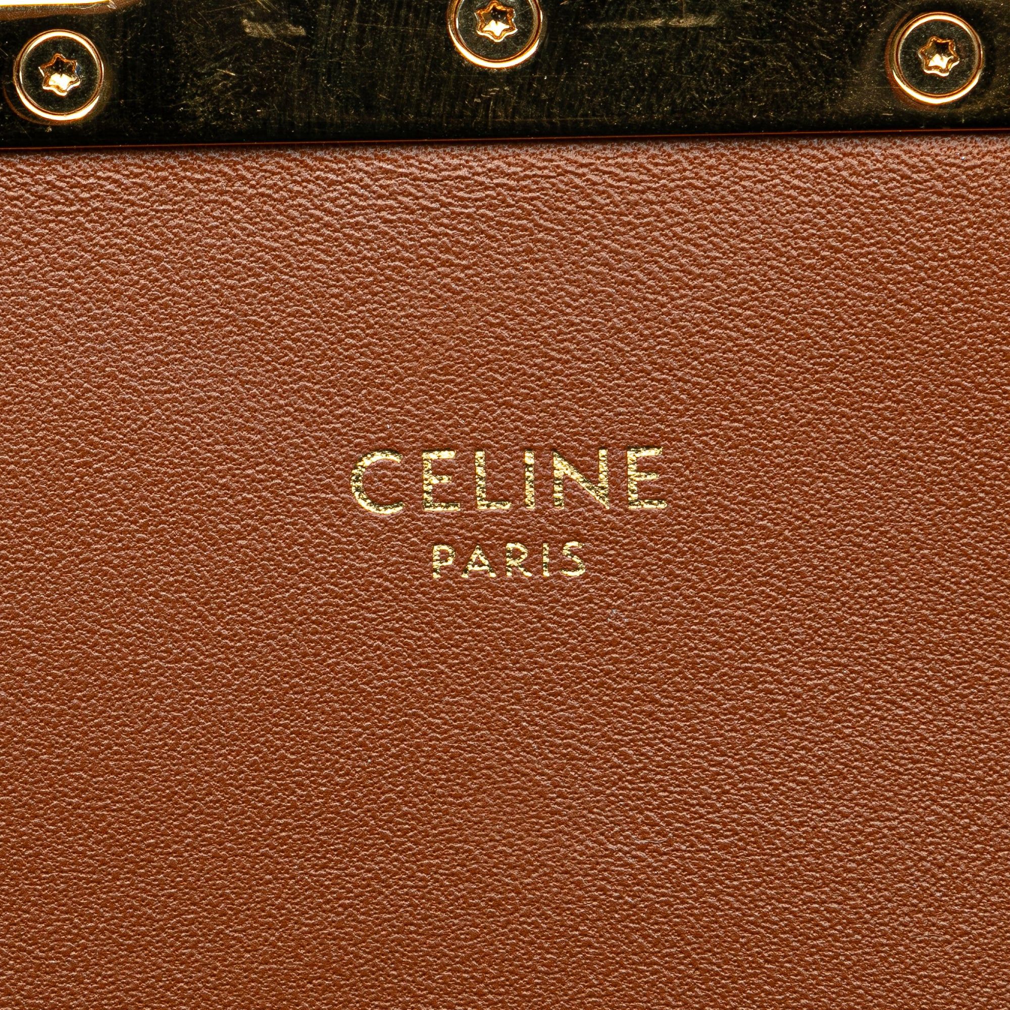 Celine Celine Teen Coated Canvas Triomphe Crossbody White Size ONE SIZE - 5 Thumbnail
