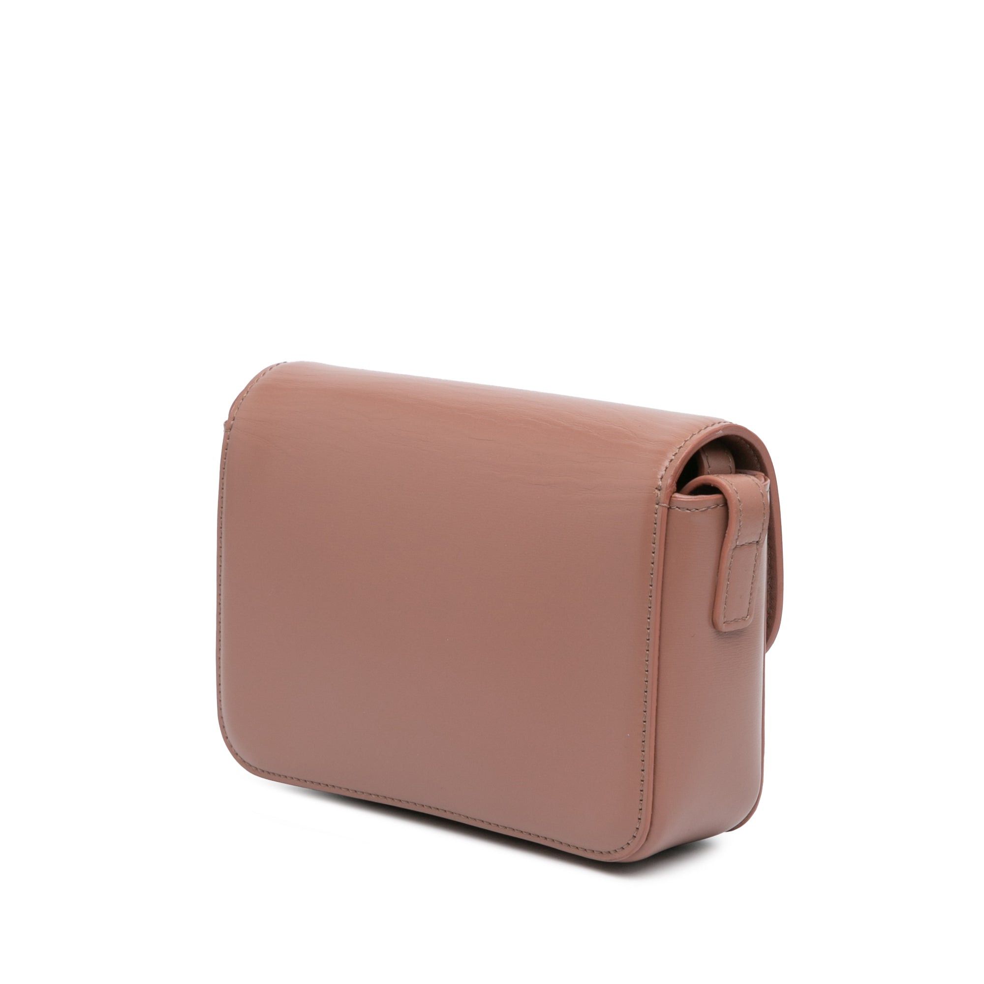 Celine Celine Teen Shiny Calfskin Triomphe Crossbody Brown Size ONE SIZE - 2 Thumbnail