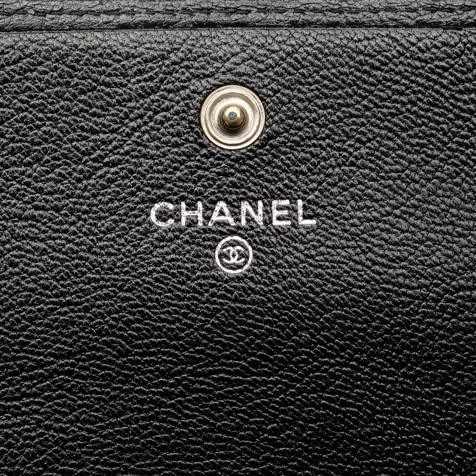 Chanel Chanel Calfskin CC Compact Wallet Black Size ONE SIZE - 6 Thumbnail