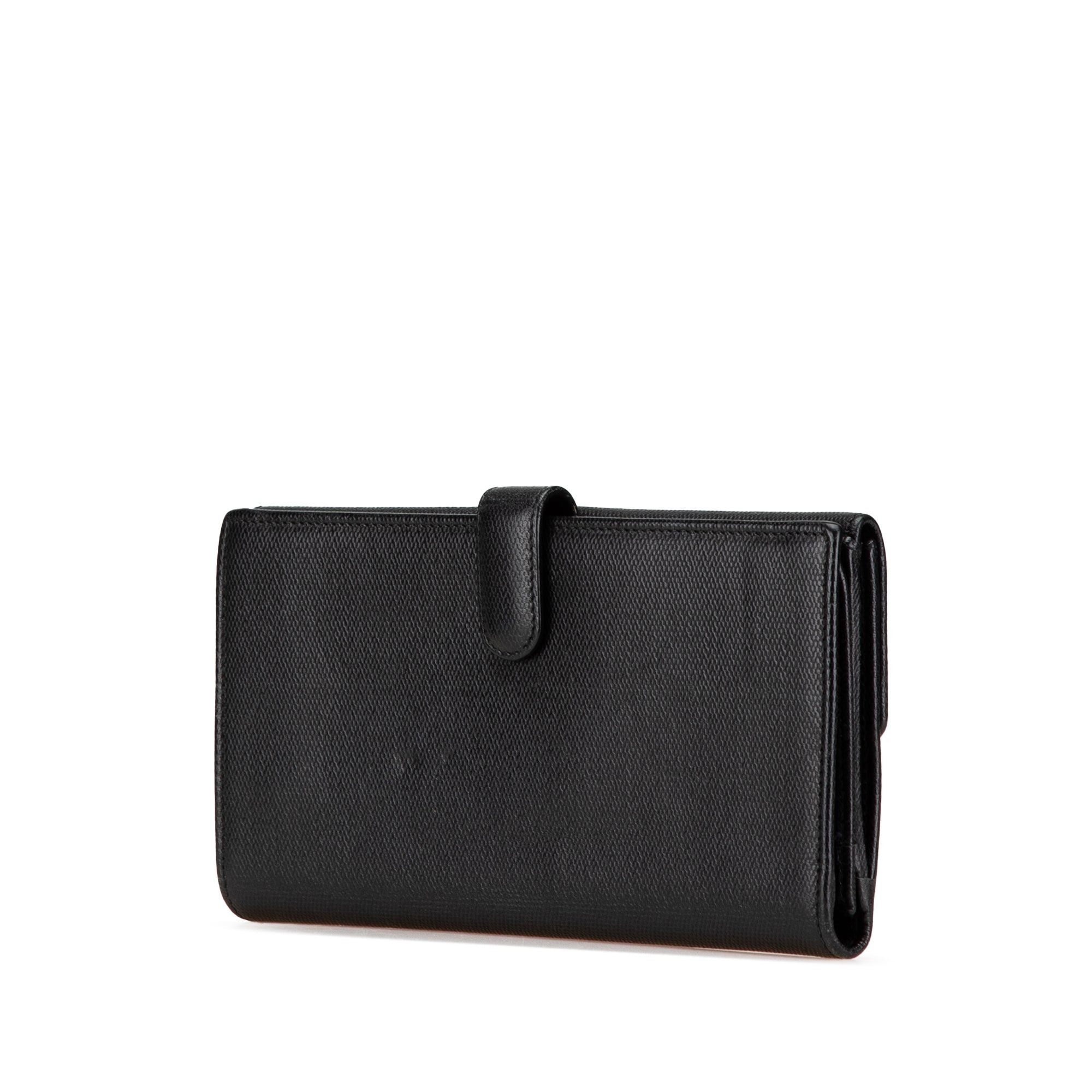 Chanel Chanel Calfskin CC Long Wallet Black Size ONE SIZE - 2 Thumbnail