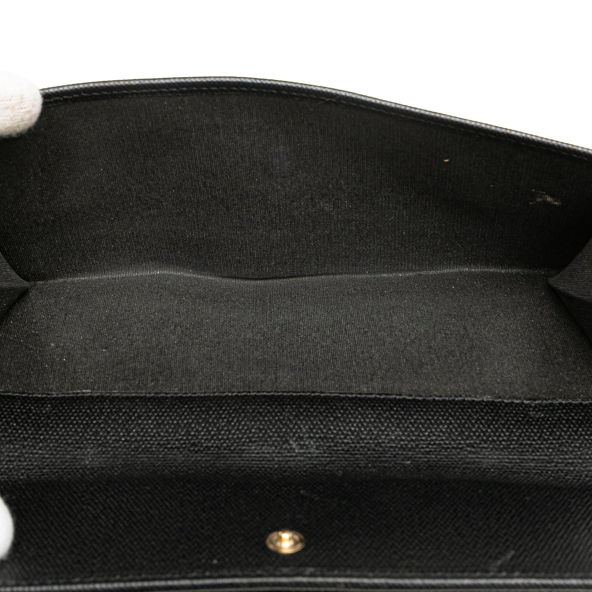 Chanel Chanel Calfskin CC Long Wallet Black Size ONE SIZE - 5 Thumbnail