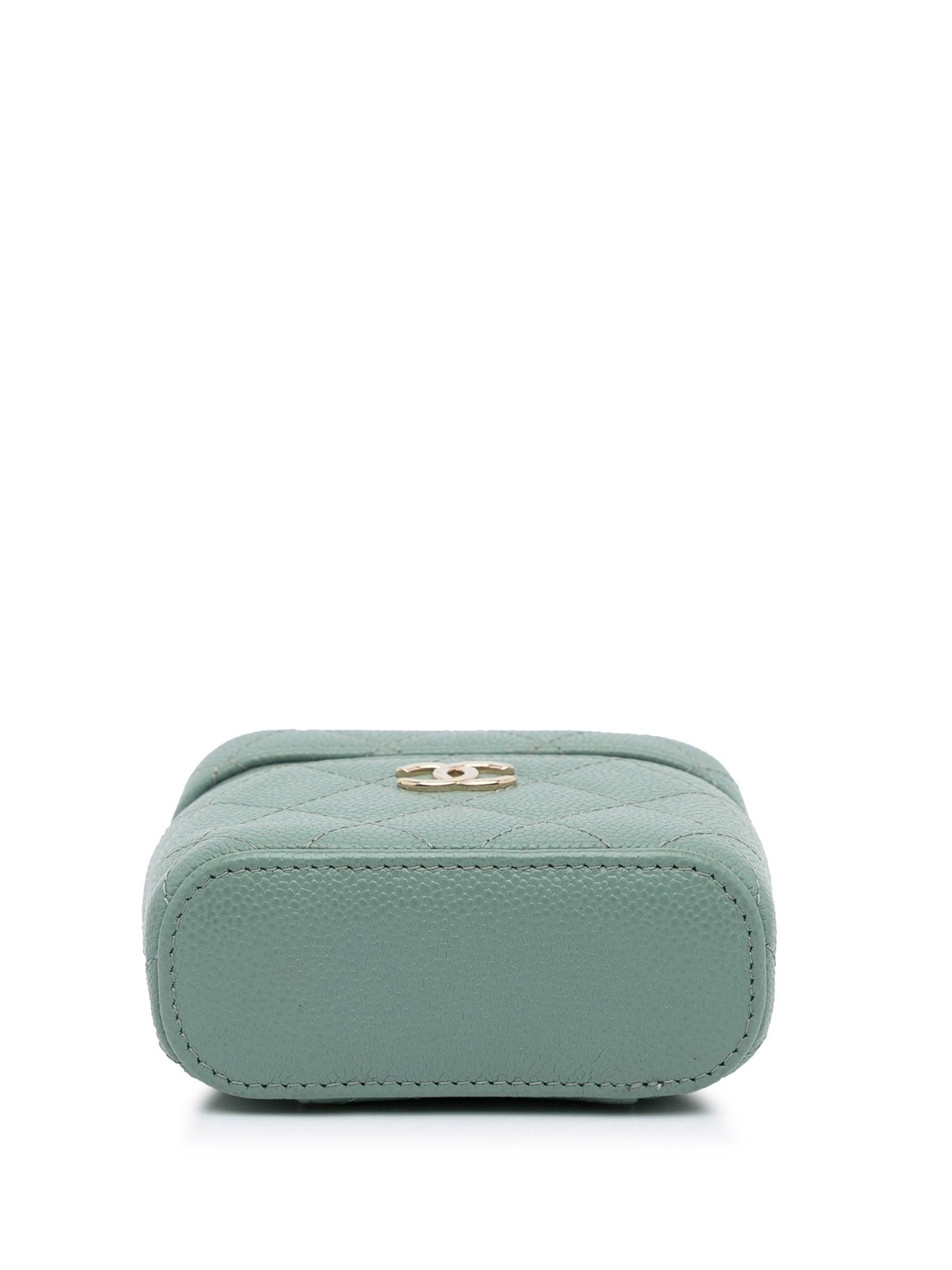Chanel Chanel CC Caviar Vanity Bag Green Size ONE SIZE - 5 Thumbnail