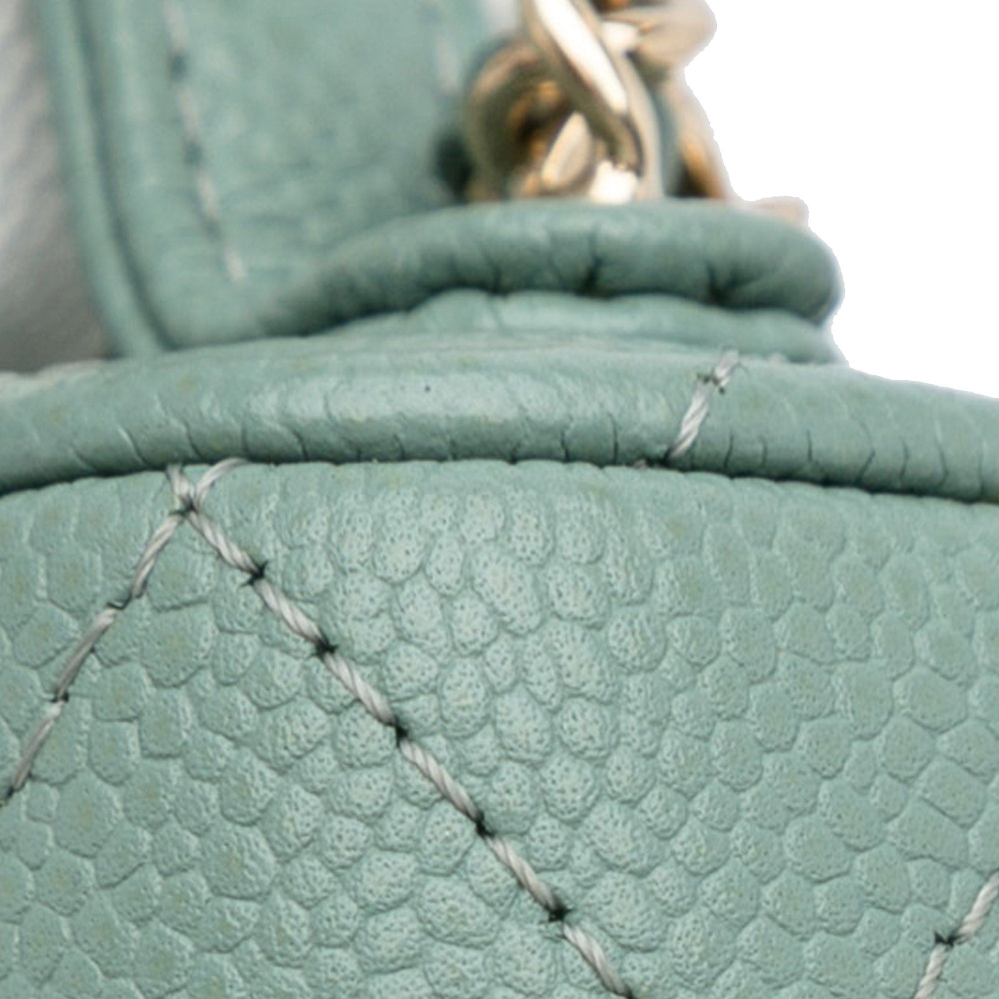 Chanel Chanel CC Caviar Vanity Bag Green Size ONE SIZE - 13 Thumbnail
