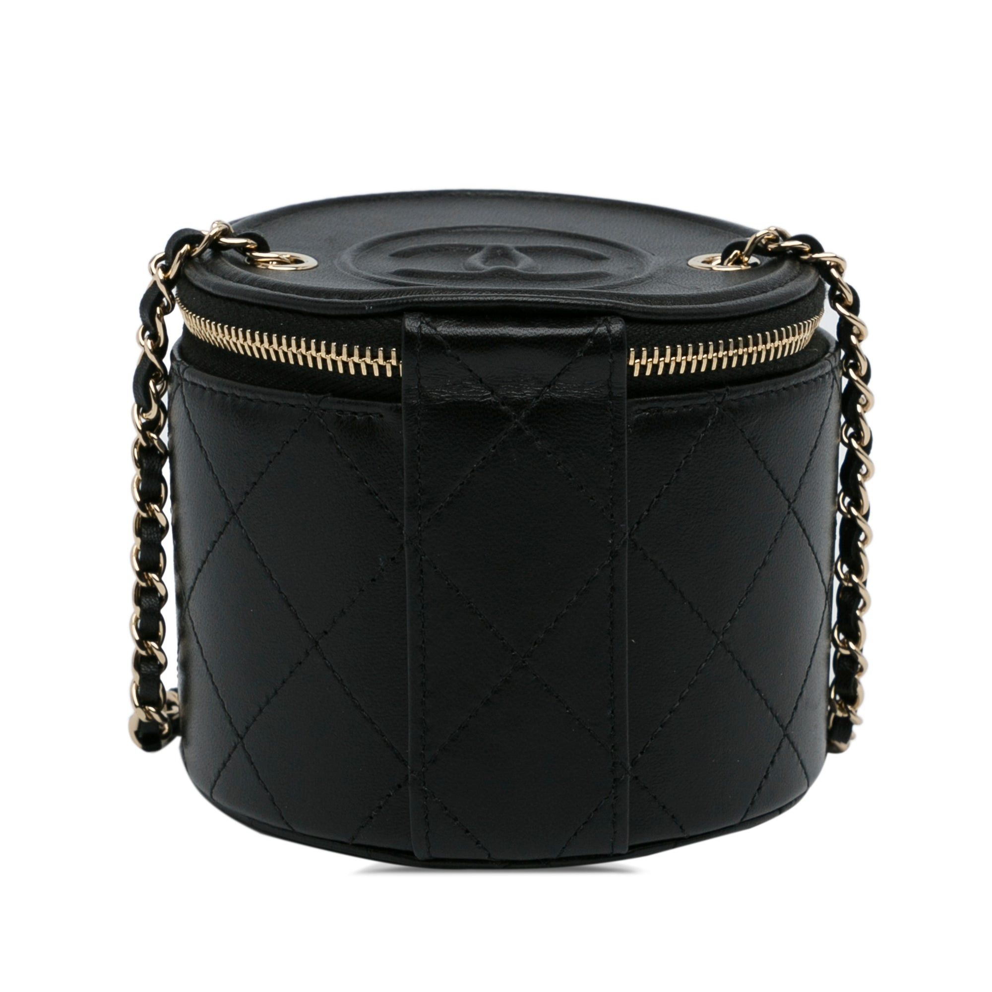Chanel Chanel CC Round Vanity Bag Black Size ONE SIZE - 3 Thumbnail