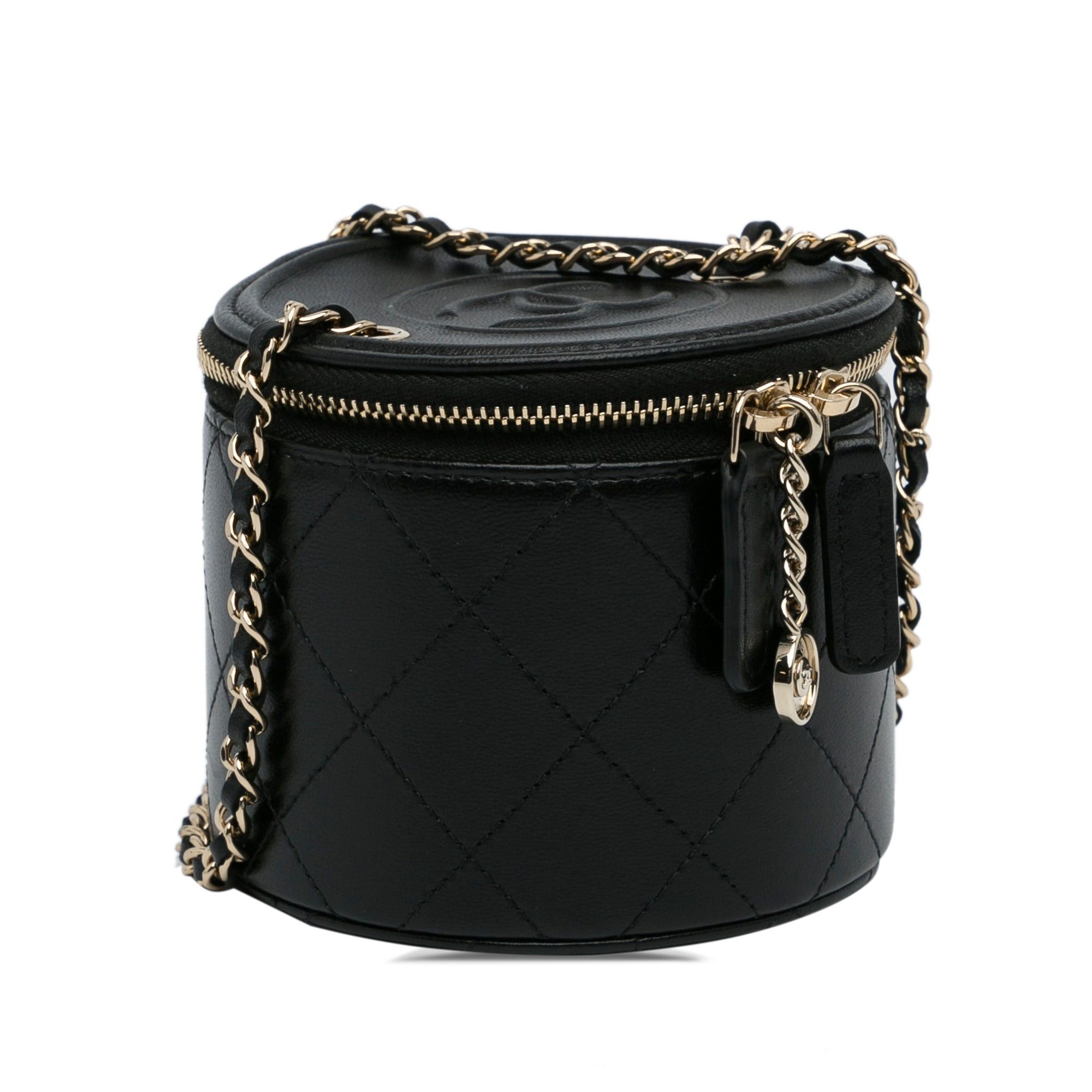 Chanel Chanel CC Round Vanity Bag Black Size ONE SIZE - 2 Thumbnail