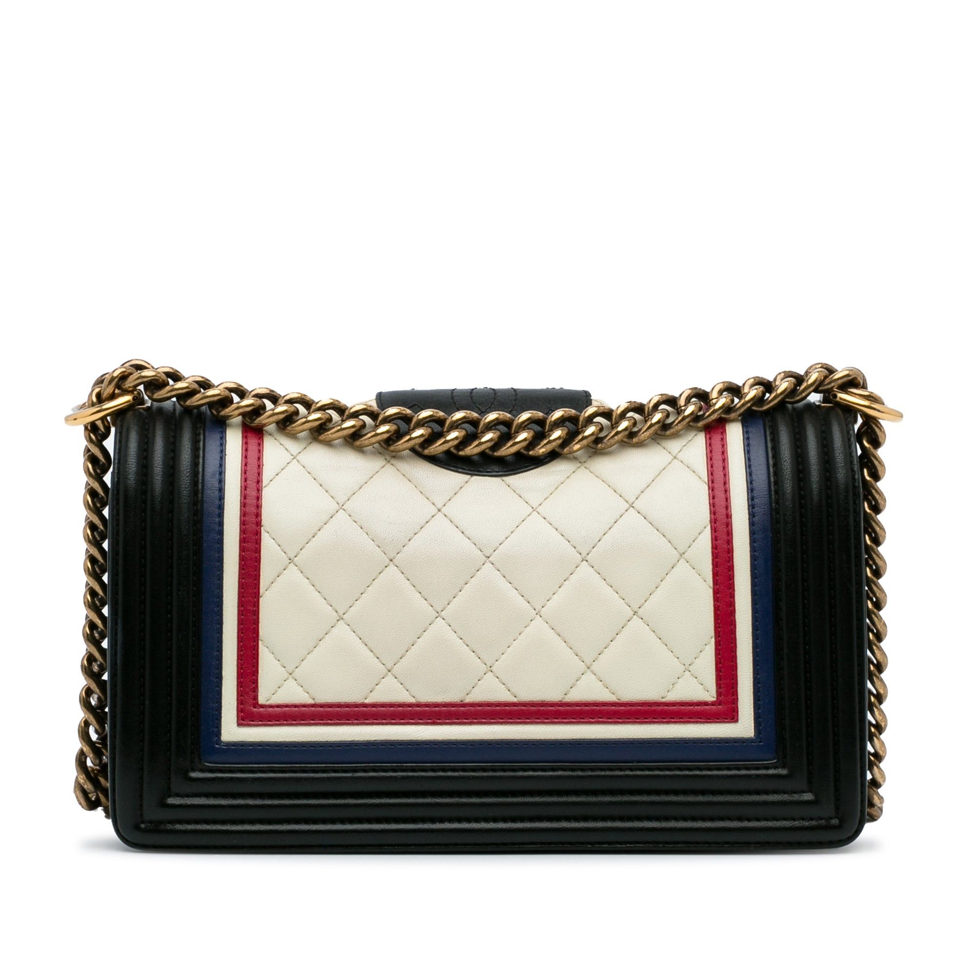 Chanel Chanel Crest-Embellished Medium Boy Bag White Size ONE SIZE - 4 Thumbnail