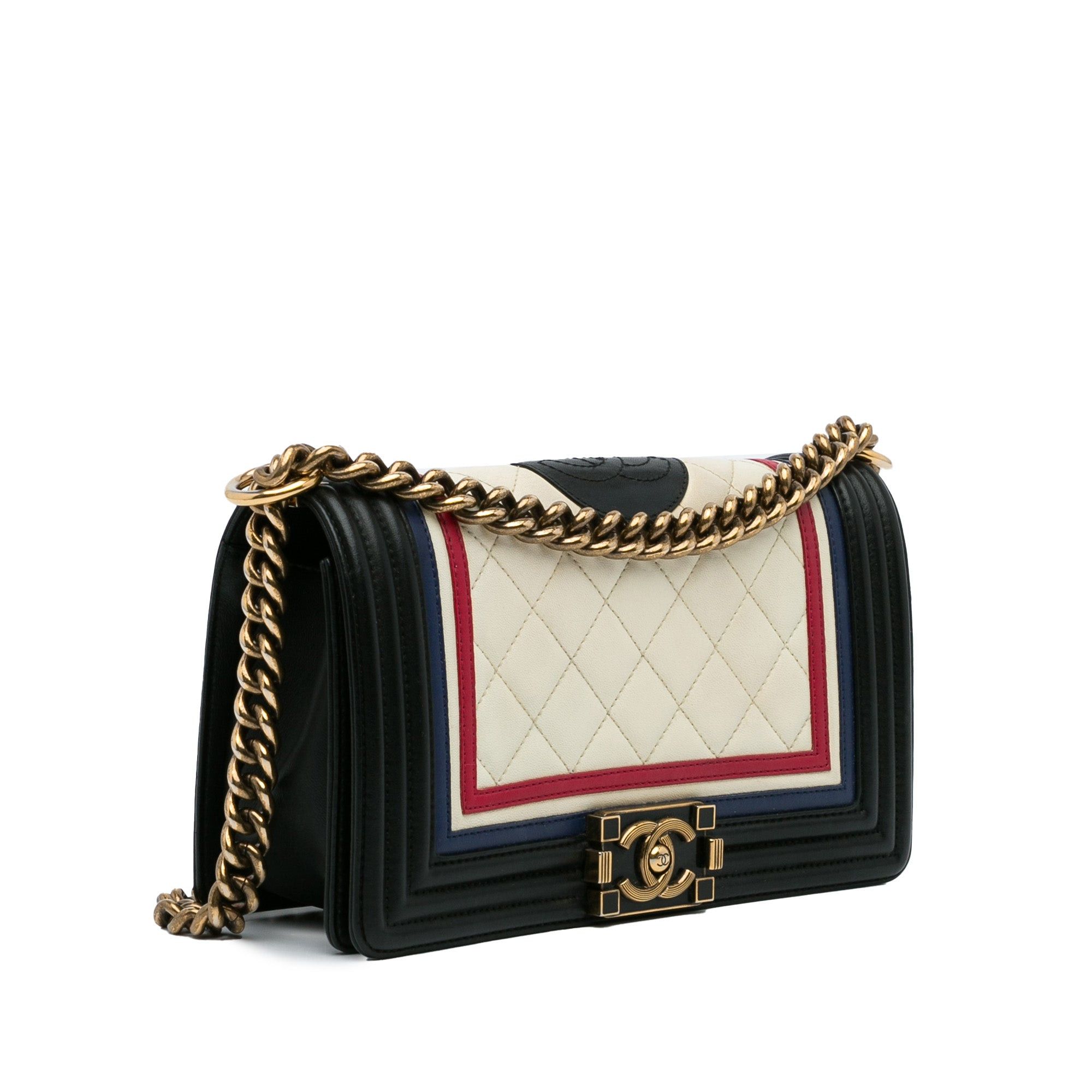 Chanel Chanel Crest-Embellished Medium Boy Bag White Size ONE SIZE - 2 Thumbnail