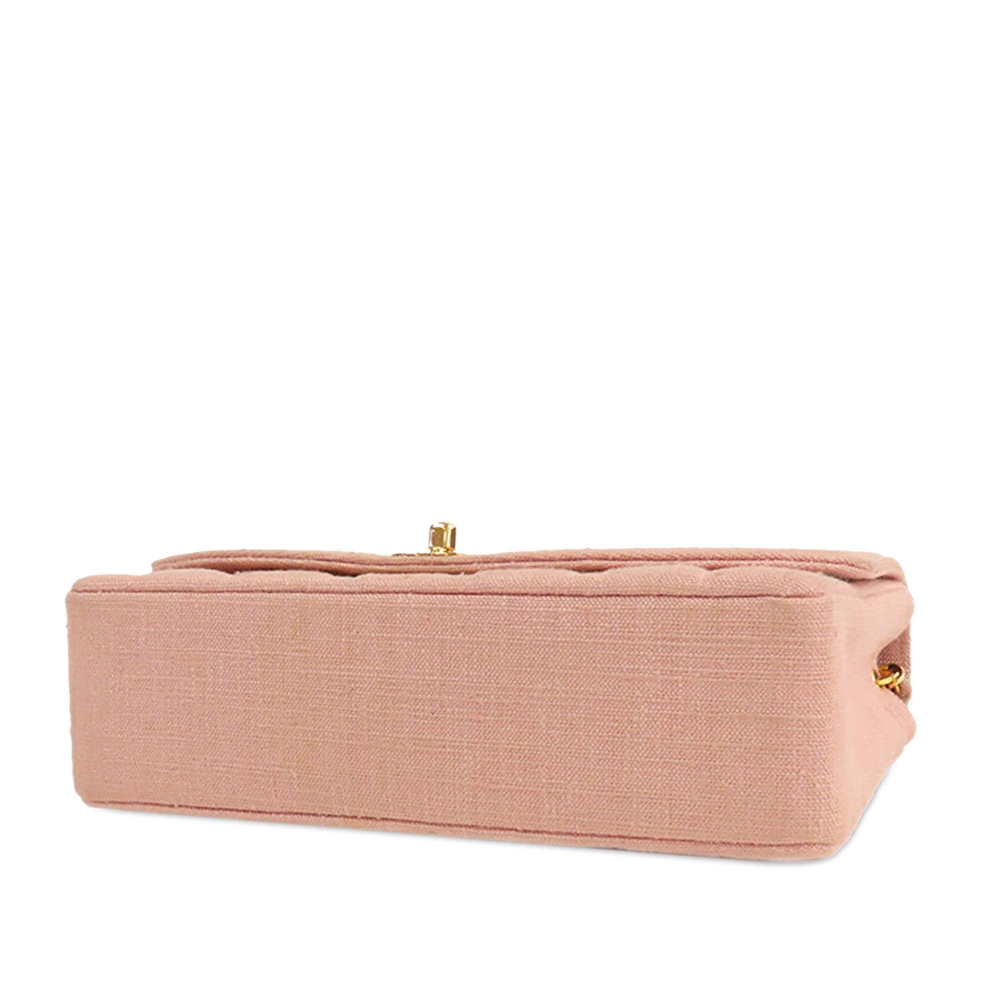 Chanel Chanel Medium Linen Diana Flap Pink Size ONE SIZE - 3 Thumbnail