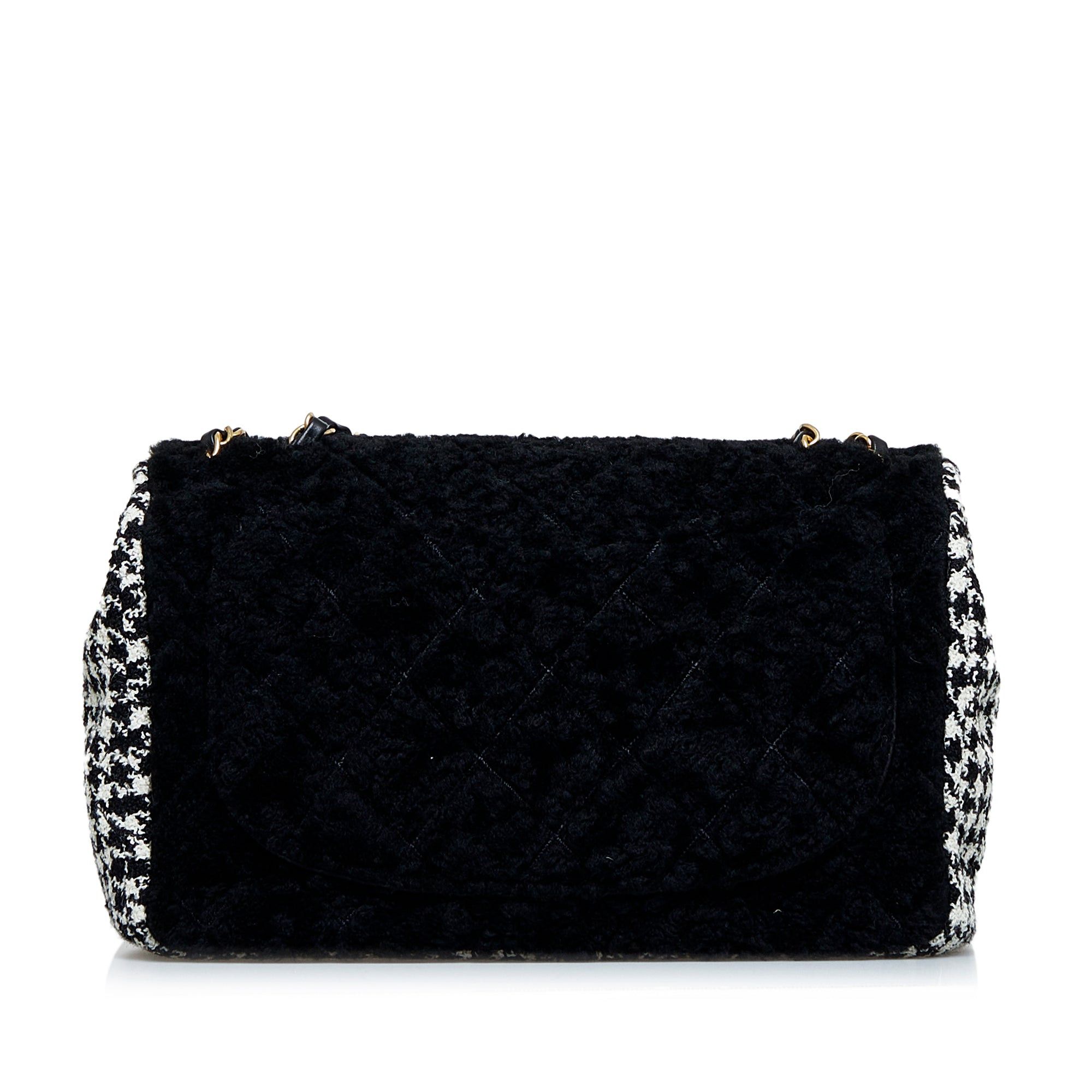 Chanel Chanel Shearling CC Turnlock Flap Bag Black Size ONE SIZE - 3 Thumbnail