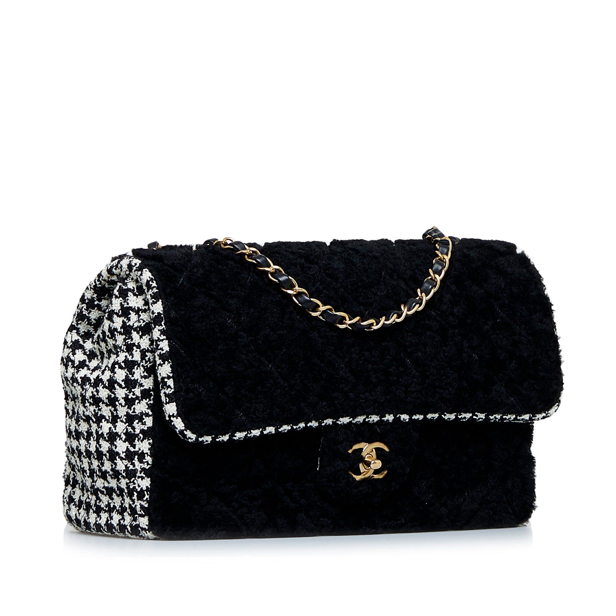 Chanel Chanel Shearling CC Turnlock Flap Bag Black Size ONE SIZE - 2 Thumbnail