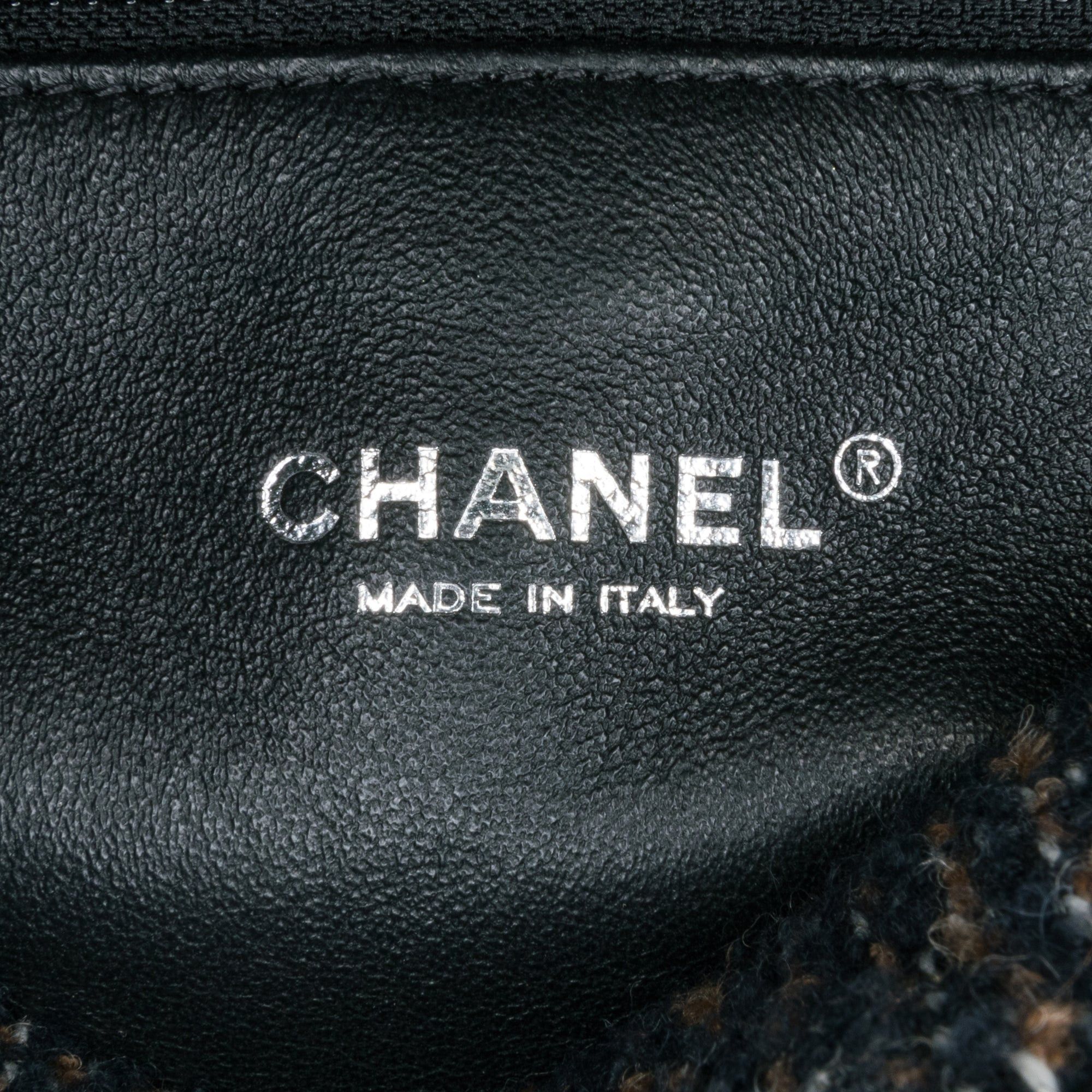 Chanel Chanel Small Jersey Tweed Flap Blue Size ONE SIZE - 7 Thumbnail