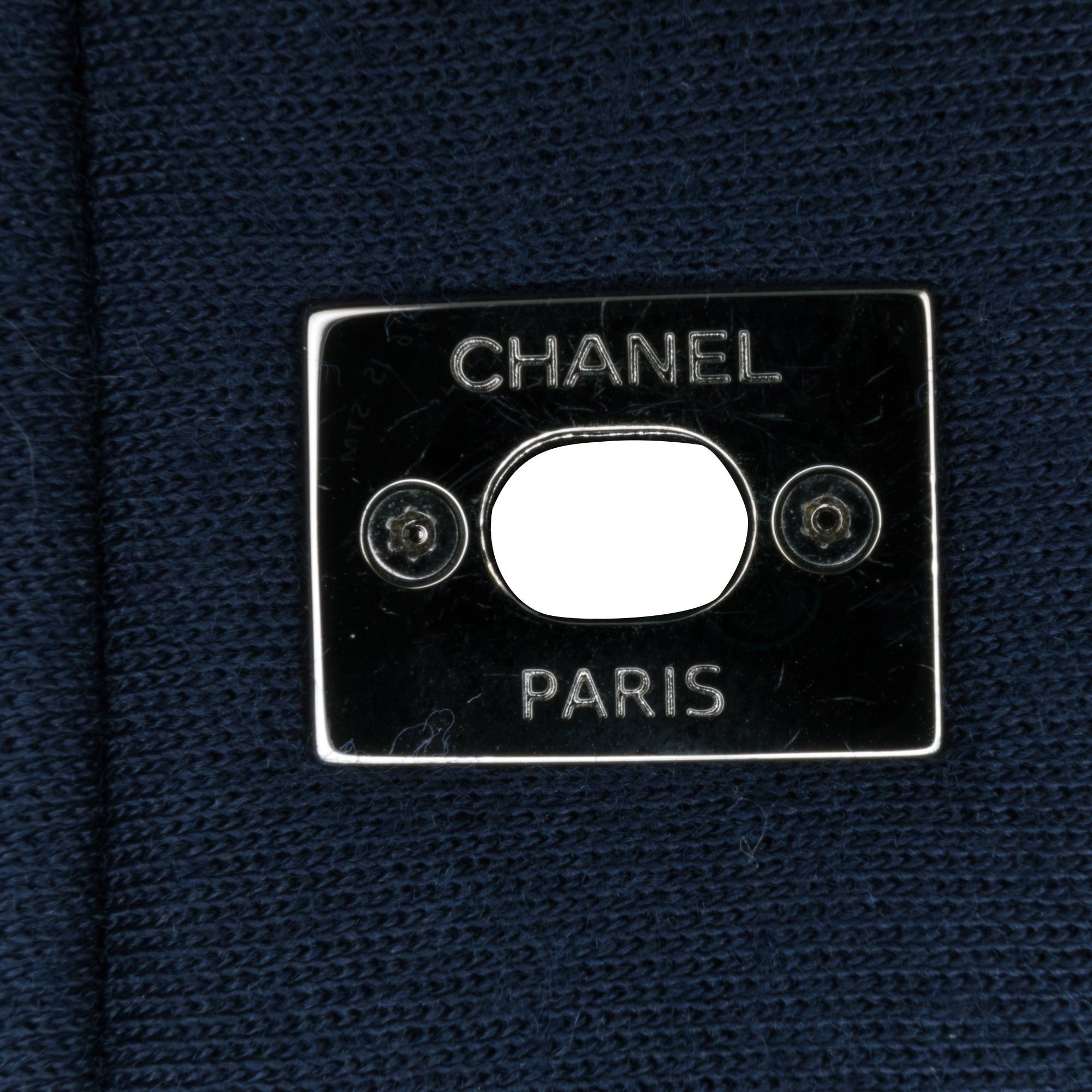 Chanel Chanel Small Jersey Tweed Flap Blue Size ONE SIZE - 9 Thumbnail