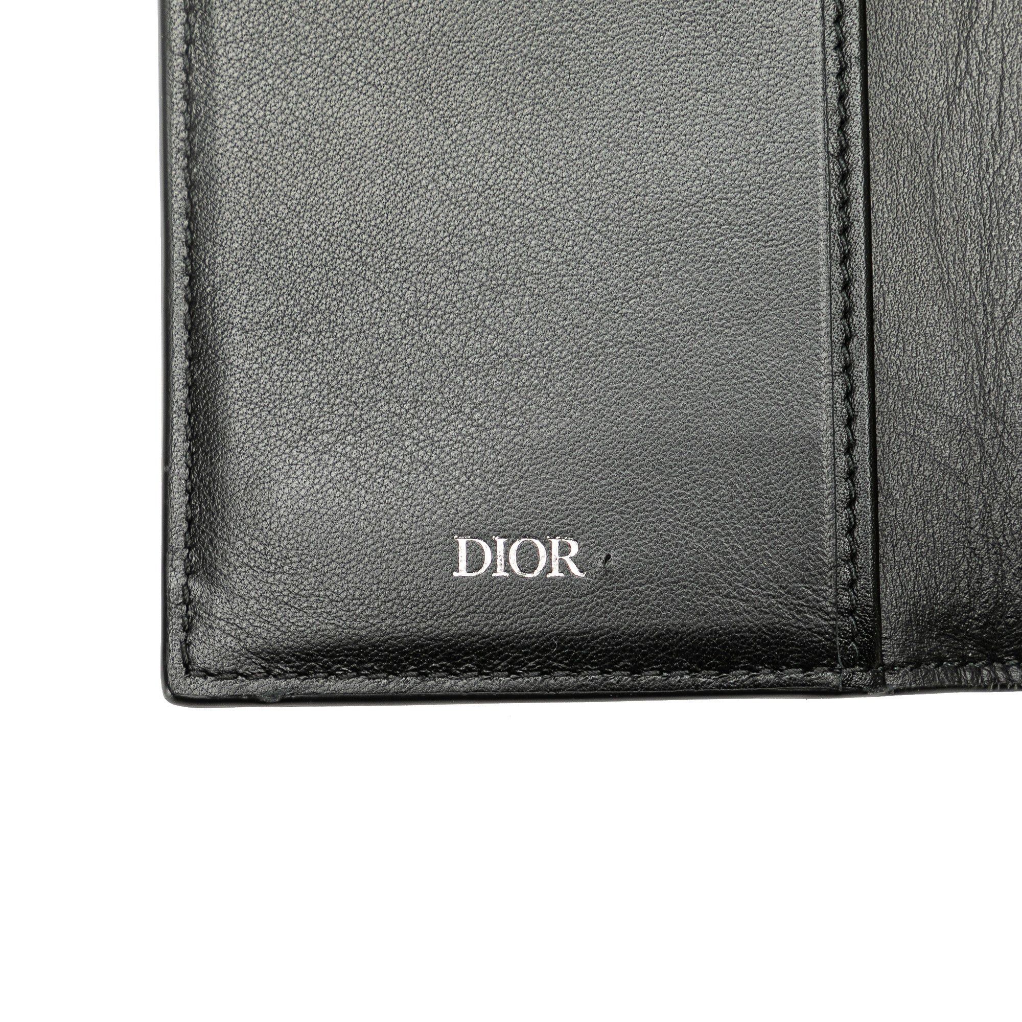 Dior Dior Leather Bifold Wallet Black Size ONE SIZE - 6 Thumbnail