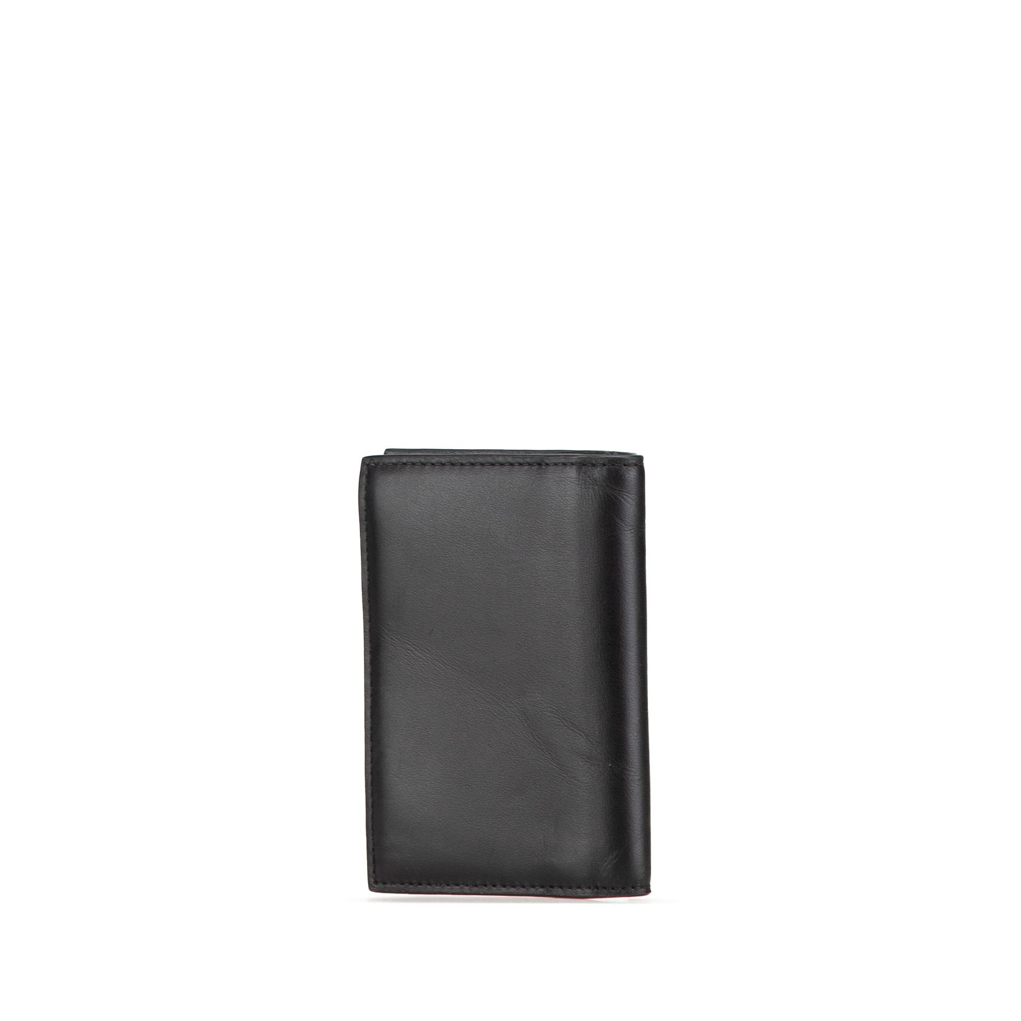 Dior Dior Leather Bifold Wallet Black Size ONE SIZE - 2 Thumbnail