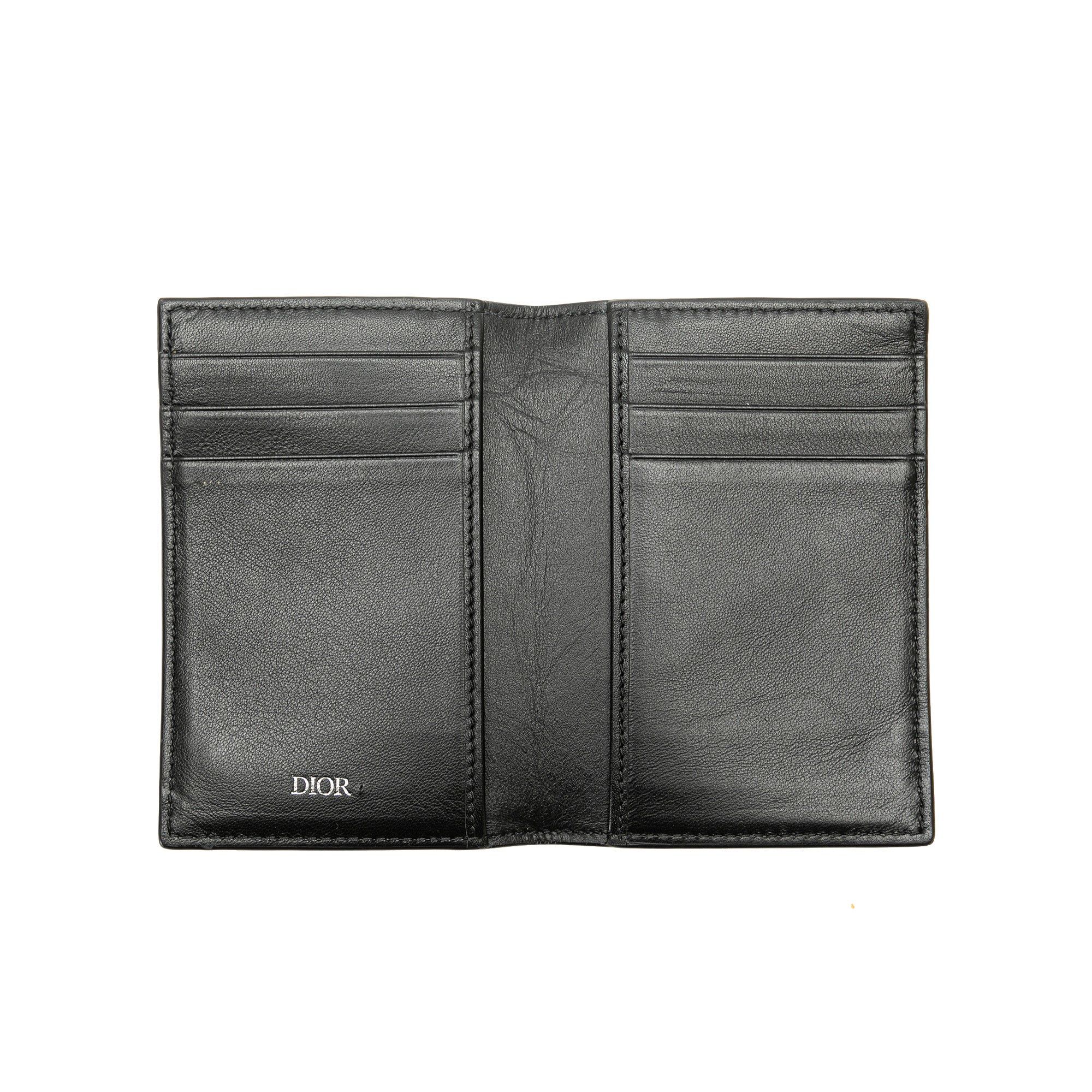 Dior Dior Leather Bifold Wallet Black Size ONE SIZE - 4 Thumbnail