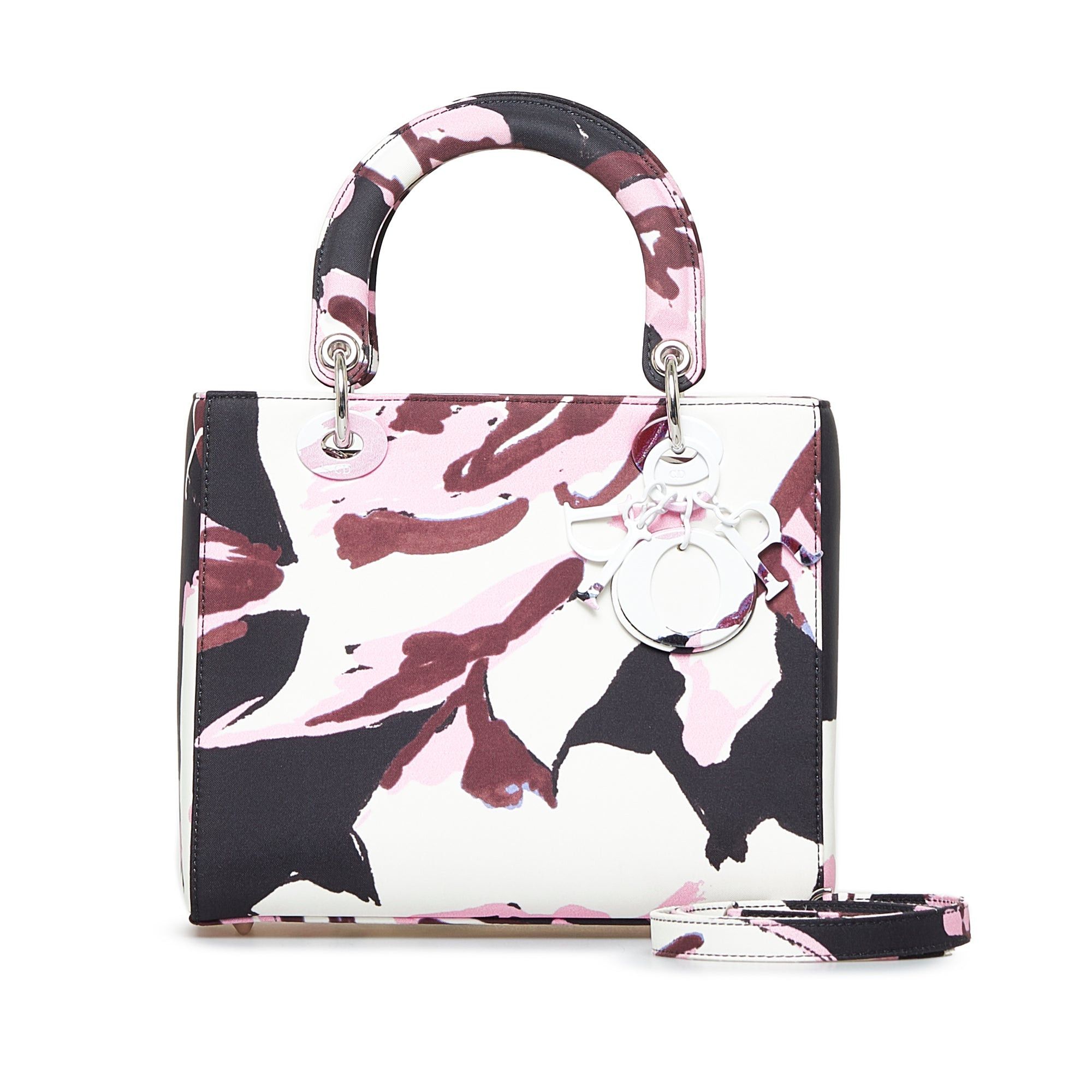 Dior Dior Medium Canvas Floral Graffiti Lady Dior White Size ONE SIZE - 11 Thumbnail