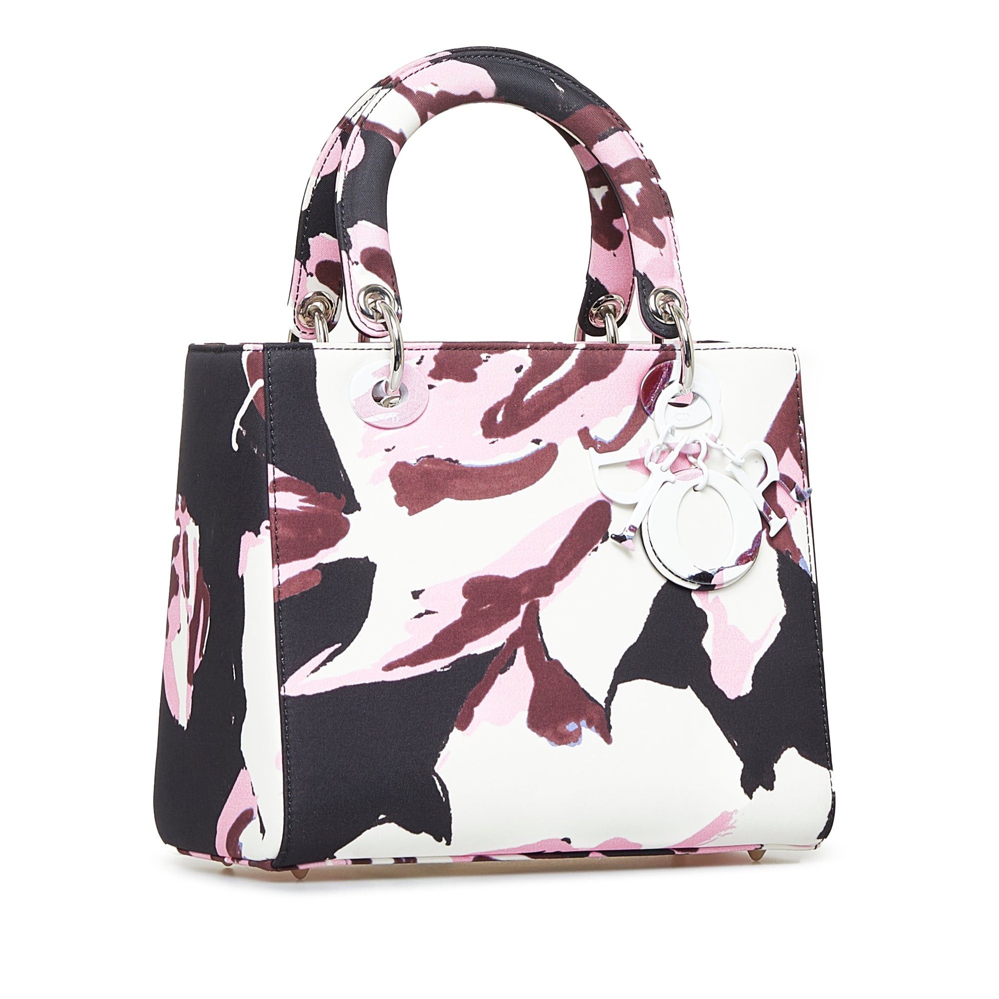 Dior Dior Medium Canvas Floral Graffiti Lady Dior White Size ONE SIZE - 2 Thumbnail