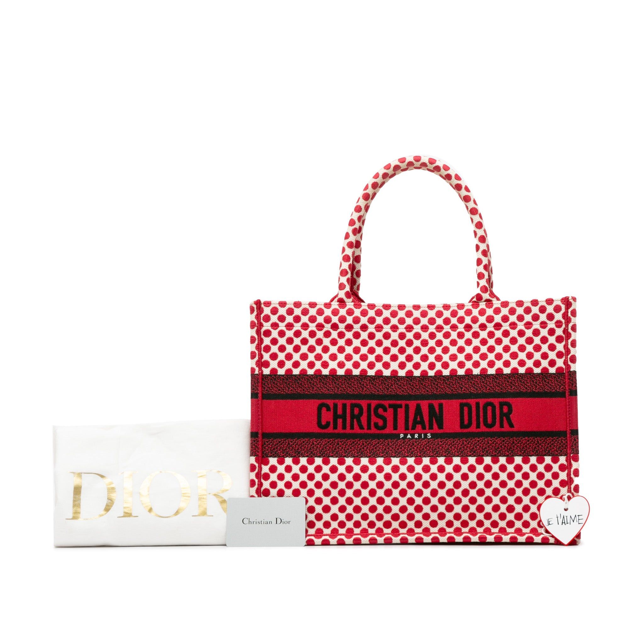 Dior Dior Medium Dioramour Book Tote Red Size ONE SIZE - 9 Thumbnail