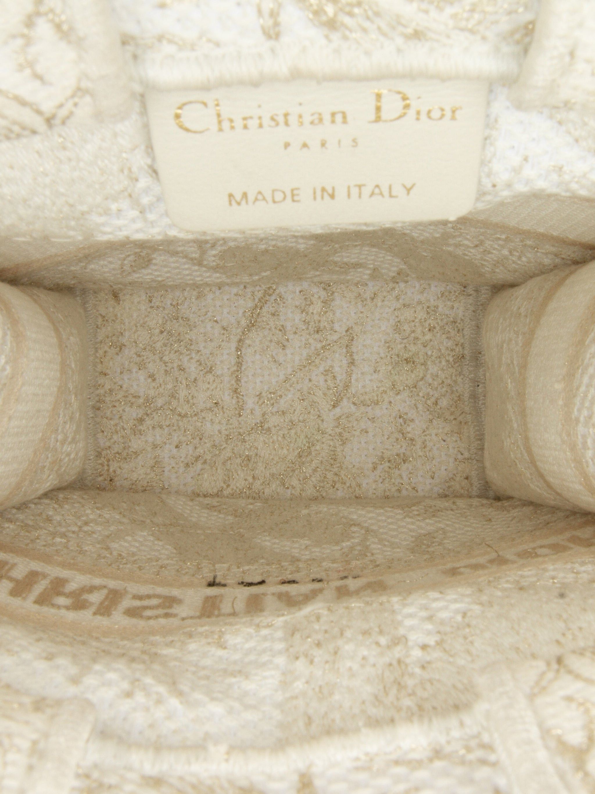 Dior Dior Mini Jardin D'Hiver Vertical Book Tote White Size ONE SIZE - 5 Thumbnail