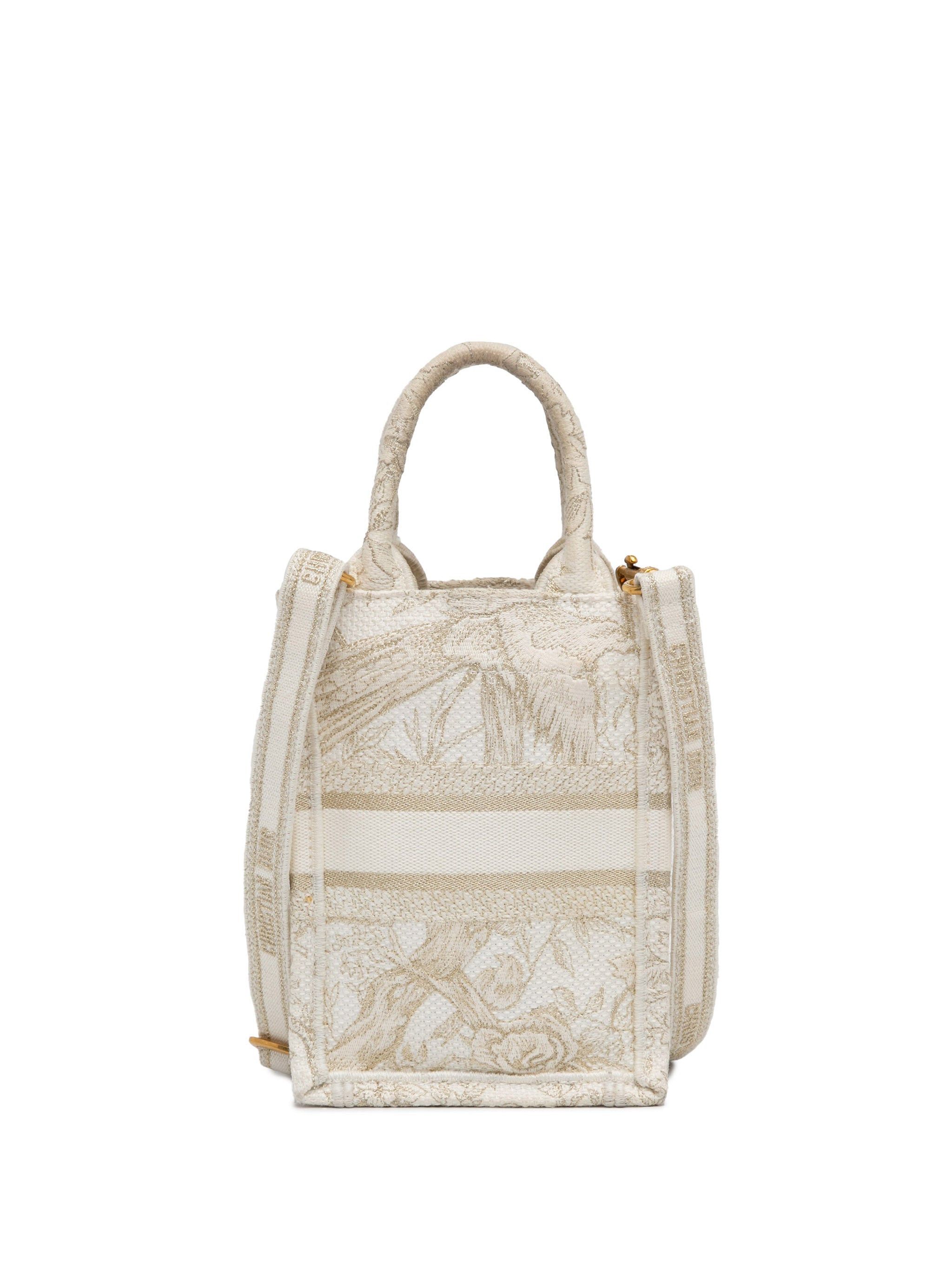 Dior Dior Mini Jardin D'Hiver Vertical Book Tote White Size ONE SIZE - 3 Thumbnail