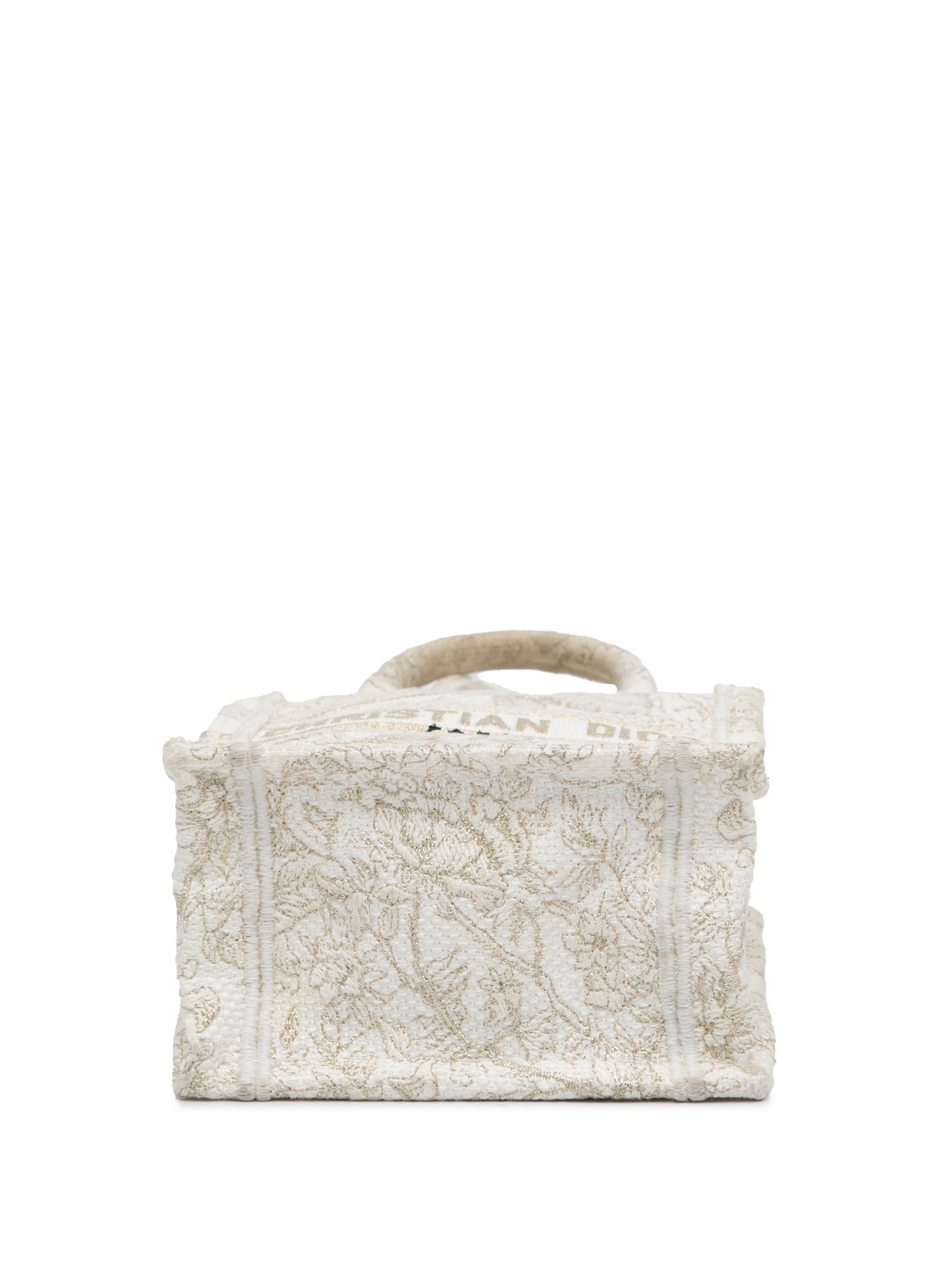 Dior Dior Mini Jardin D'Hiver Vertical Book Tote White Size ONE SIZE - 4 Thumbnail