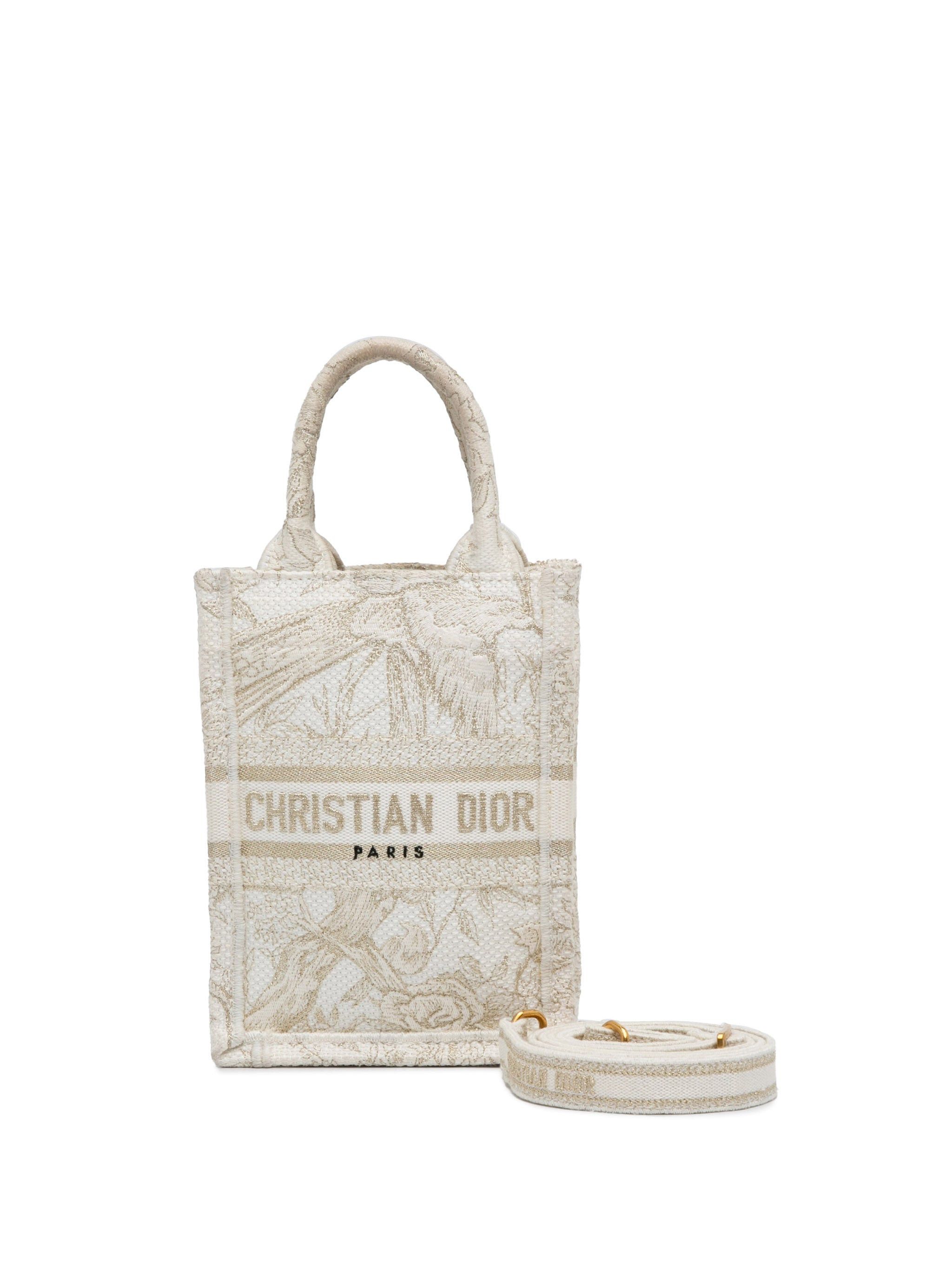 Dior Dior Mini Jardin D'Hiver Vertical Book Tote White Size ONE SIZE - 6 Thumbnail