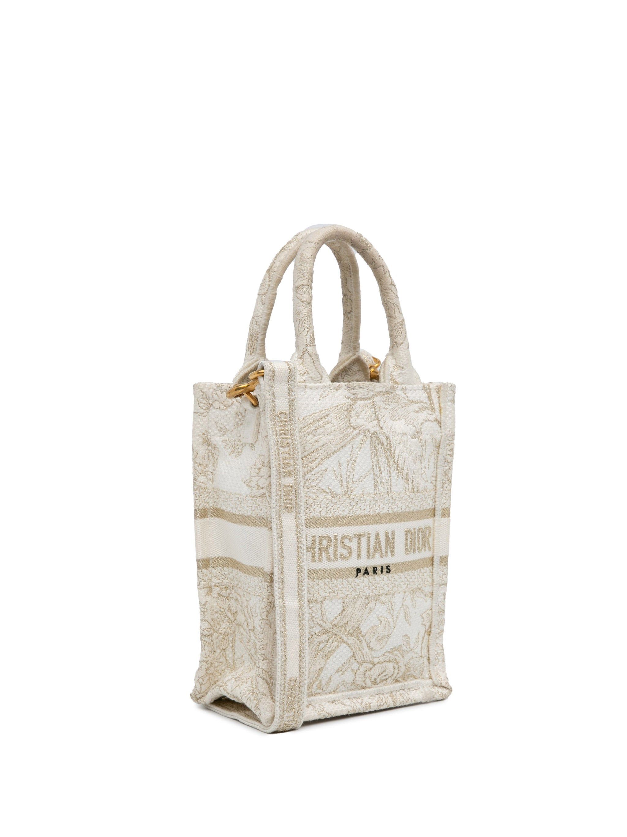 Dior Dior Mini Jardin D'Hiver Vertical Book Tote White Size ONE SIZE - 2 Thumbnail