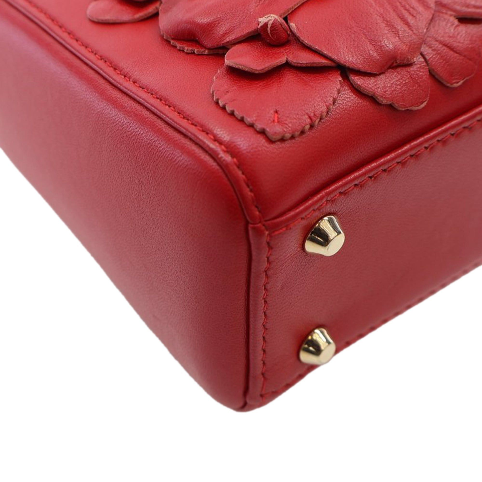 Dior Dior Mini Lambskin DiorAmour Applique Flower Lady Dior Red Size ONE SIZE - 11 Thumbnail