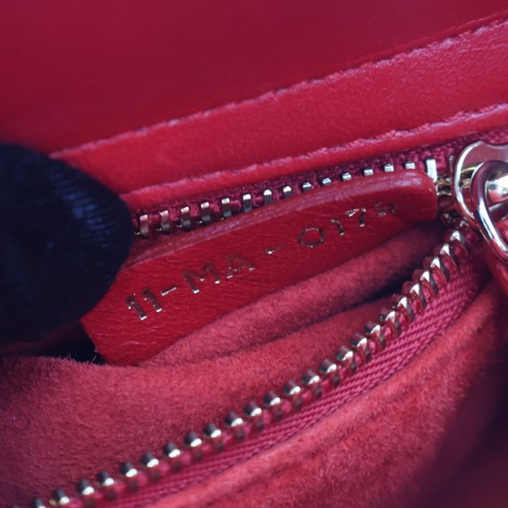 Dior Dior Mini Lambskin DiorAmour Applique Flower Lady Dior Red Size ONE SIZE - 6 Thumbnail