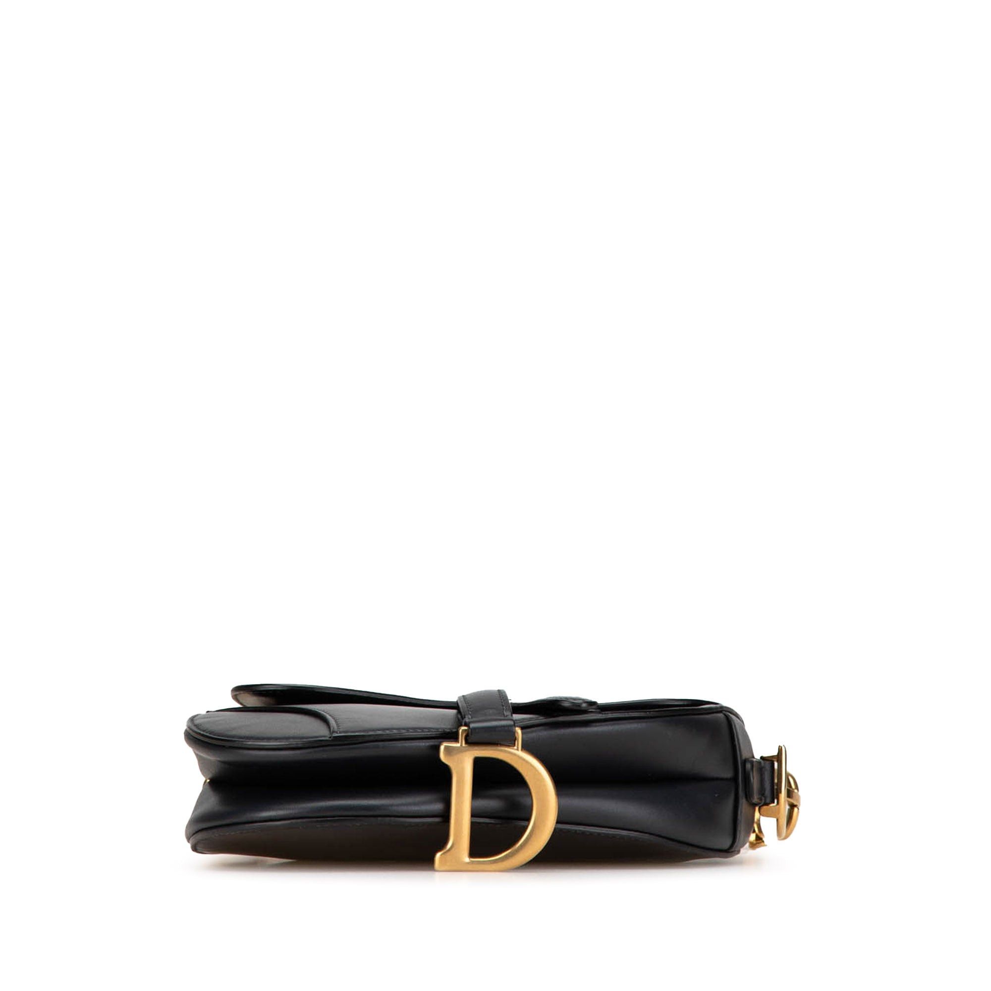 Dior Dior Mini Leather Saddle Black Size ONE SIZE - 3 Thumbnail