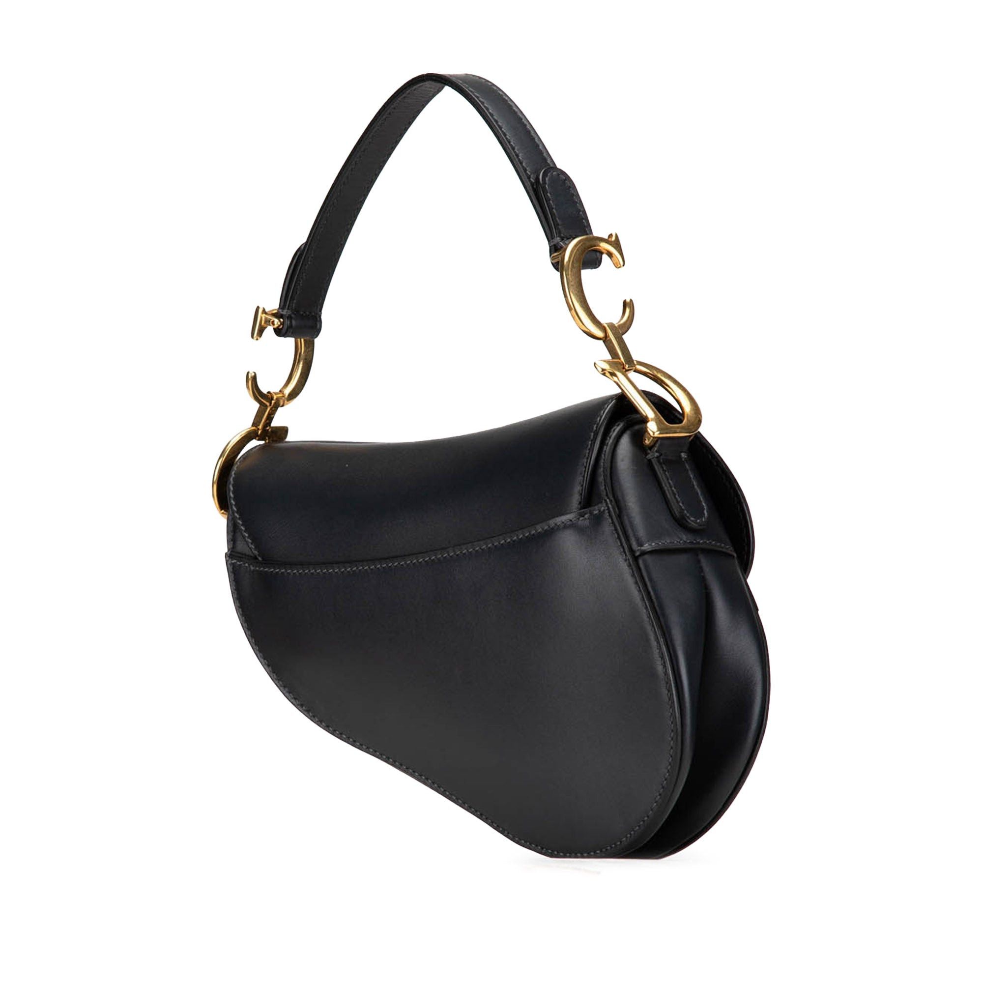 Dior Dior Mini Leather Saddle Black Size ONE SIZE - 2 Thumbnail