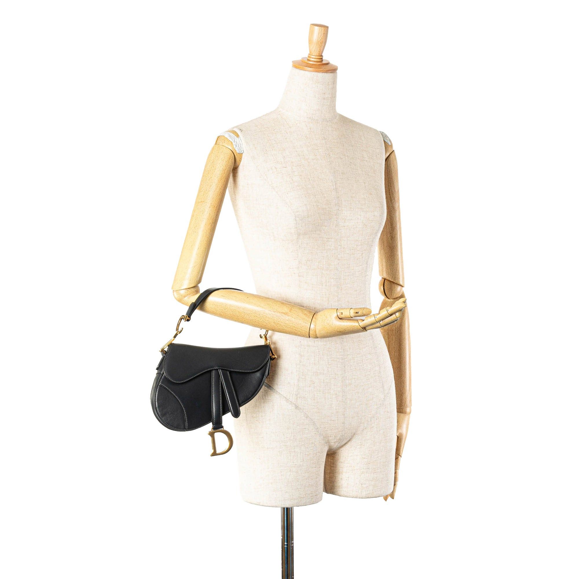 Dior Dior Mini Leather Saddle Black Size ONE SIZE - 7 Thumbnail
