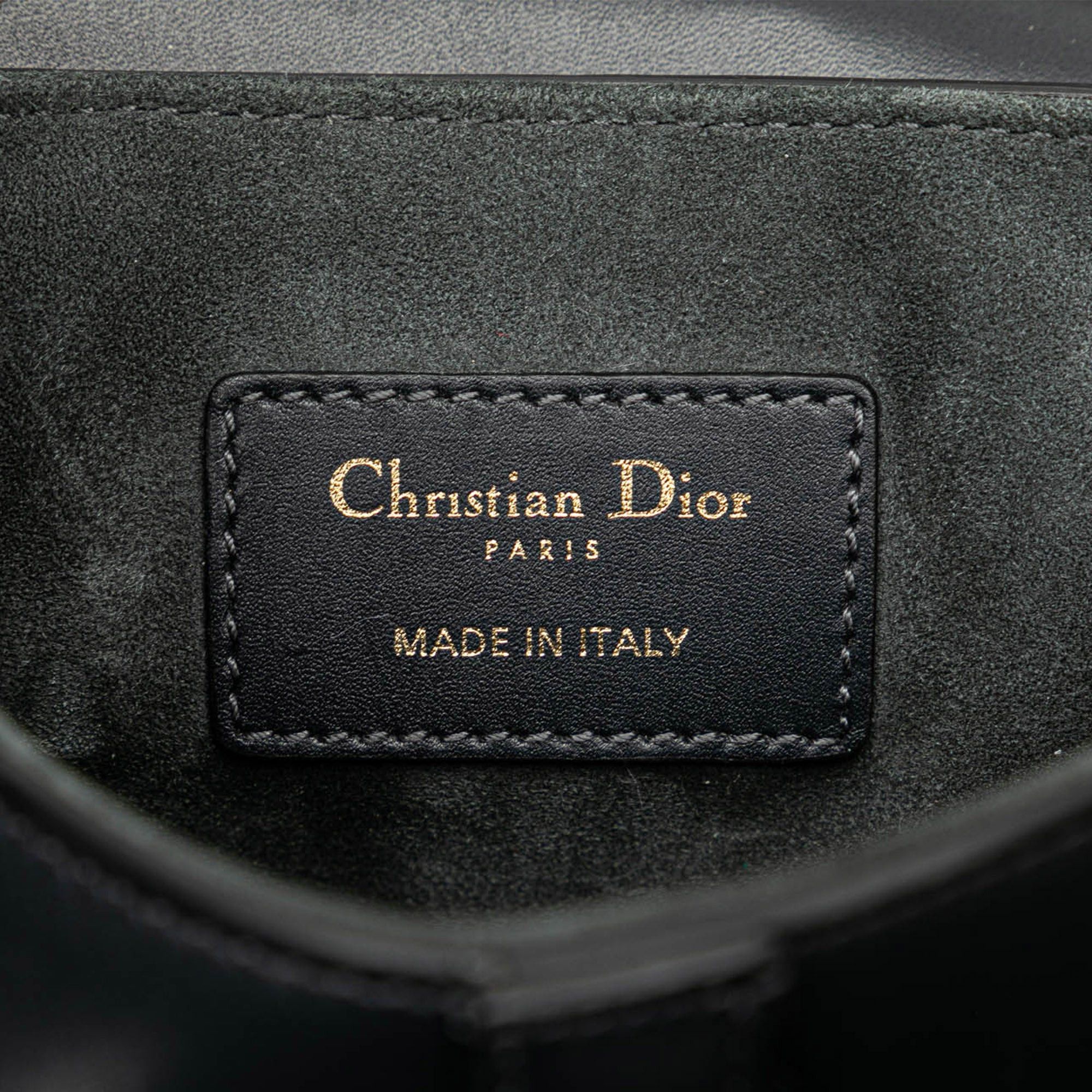 Dior Dior Mini Leather Saddle Black Size ONE SIZE - 5 Thumbnail