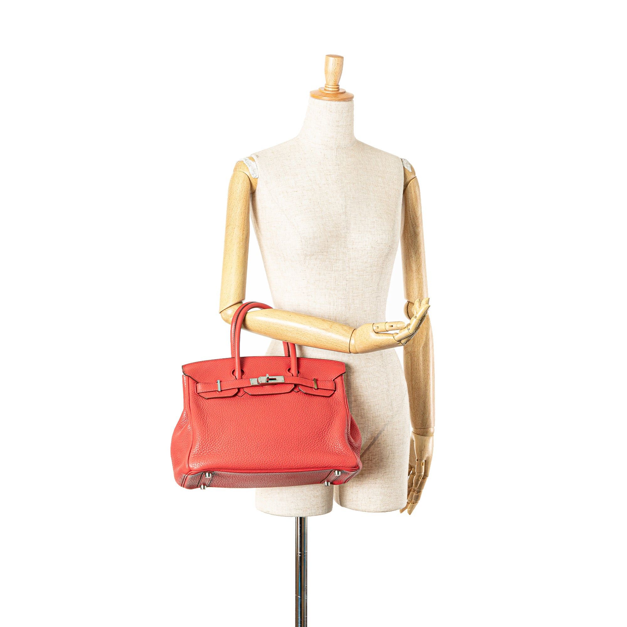 Hermes Hermès Clemence Birkin Retourne 30 Pink Size ONE SIZE - 7 Thumbnail