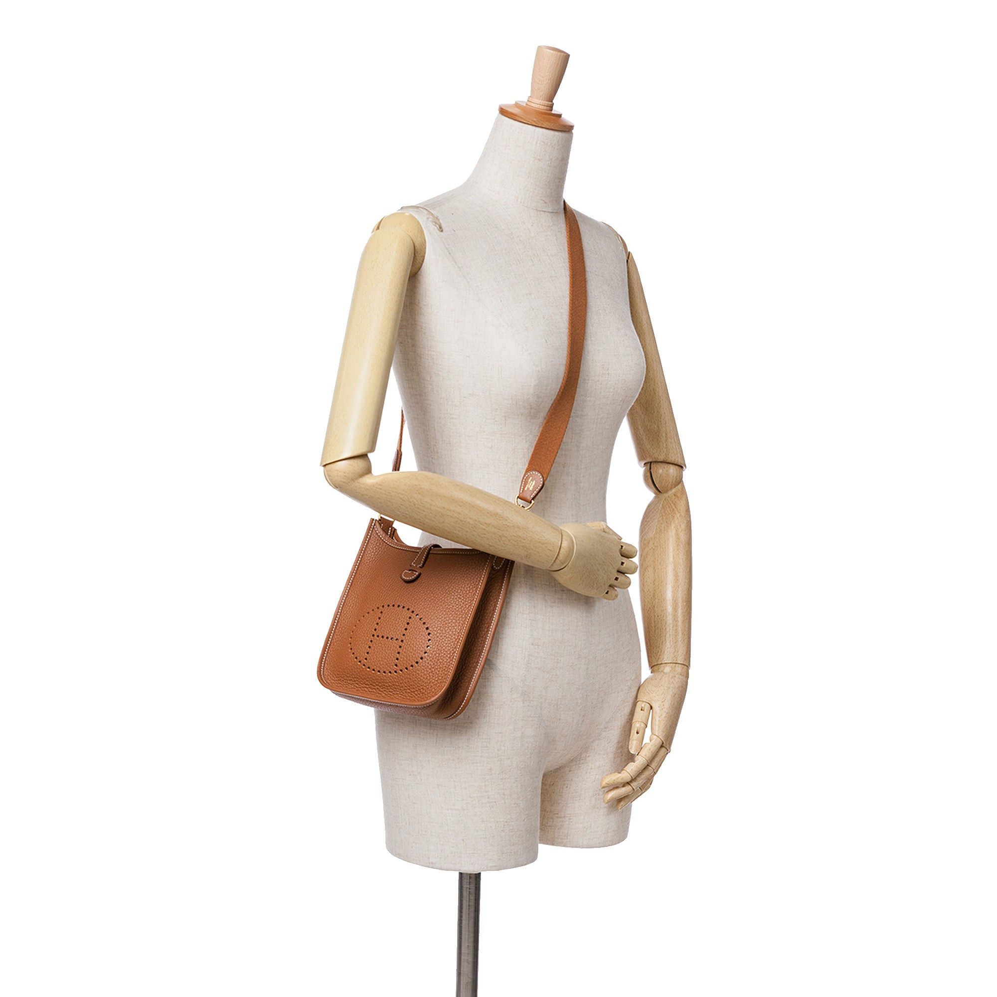 Hermes Hermès Clemence Evelyne I TPM Brown Size ONE SIZE - 7 Thumbnail