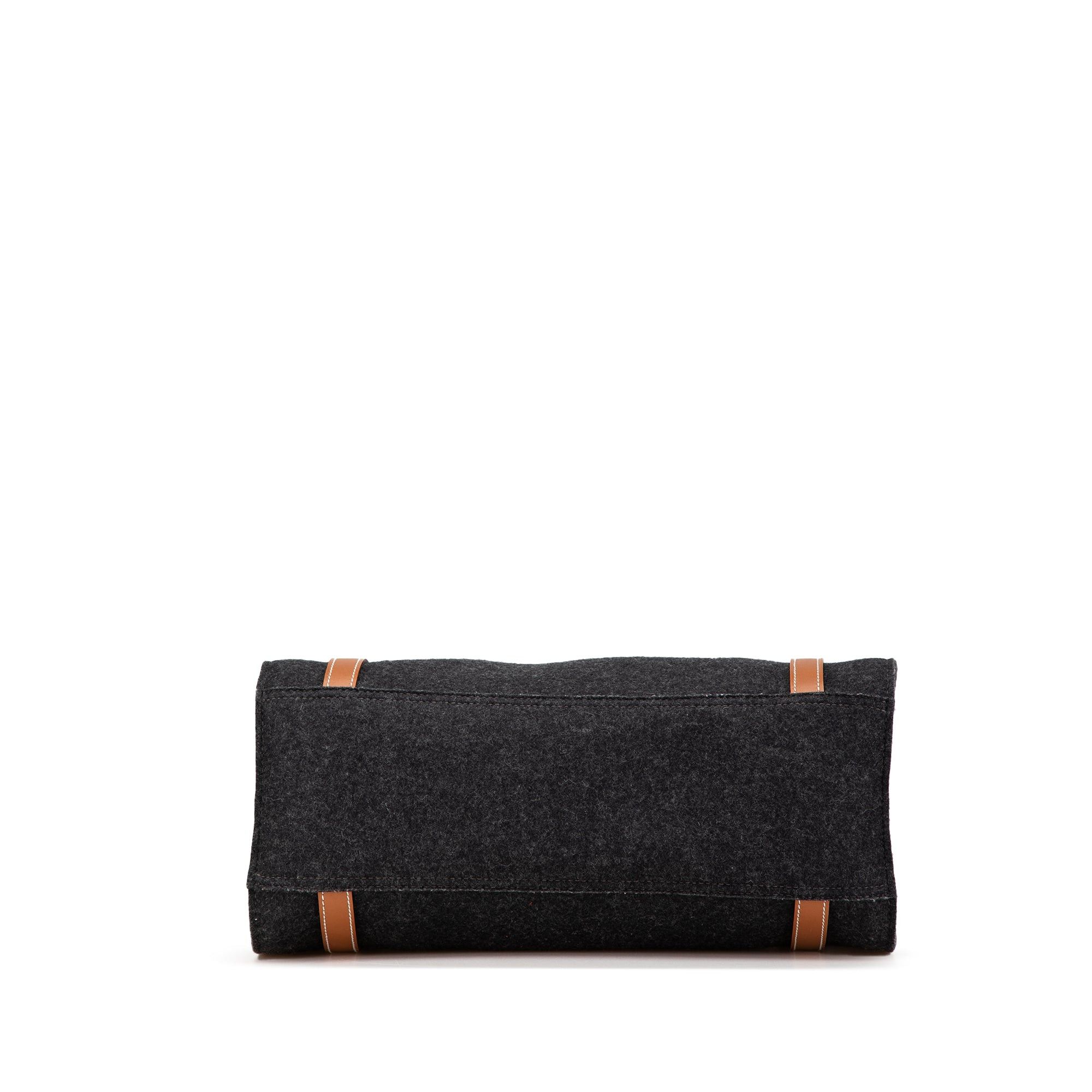 Hermes Hermès Felt and Vache Hunter Cabalicol Gray Size ONE SIZE - 3 Thumbnail