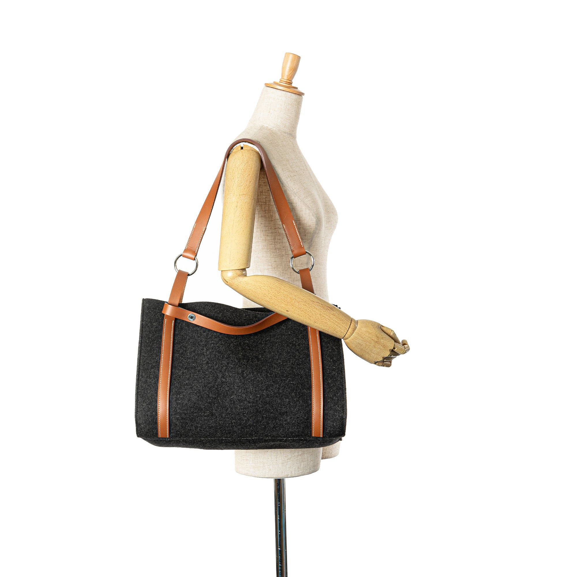 Hermes Hermès Felt and Vache Hunter Cabalicol Gray Size ONE SIZE - 10 Thumbnail