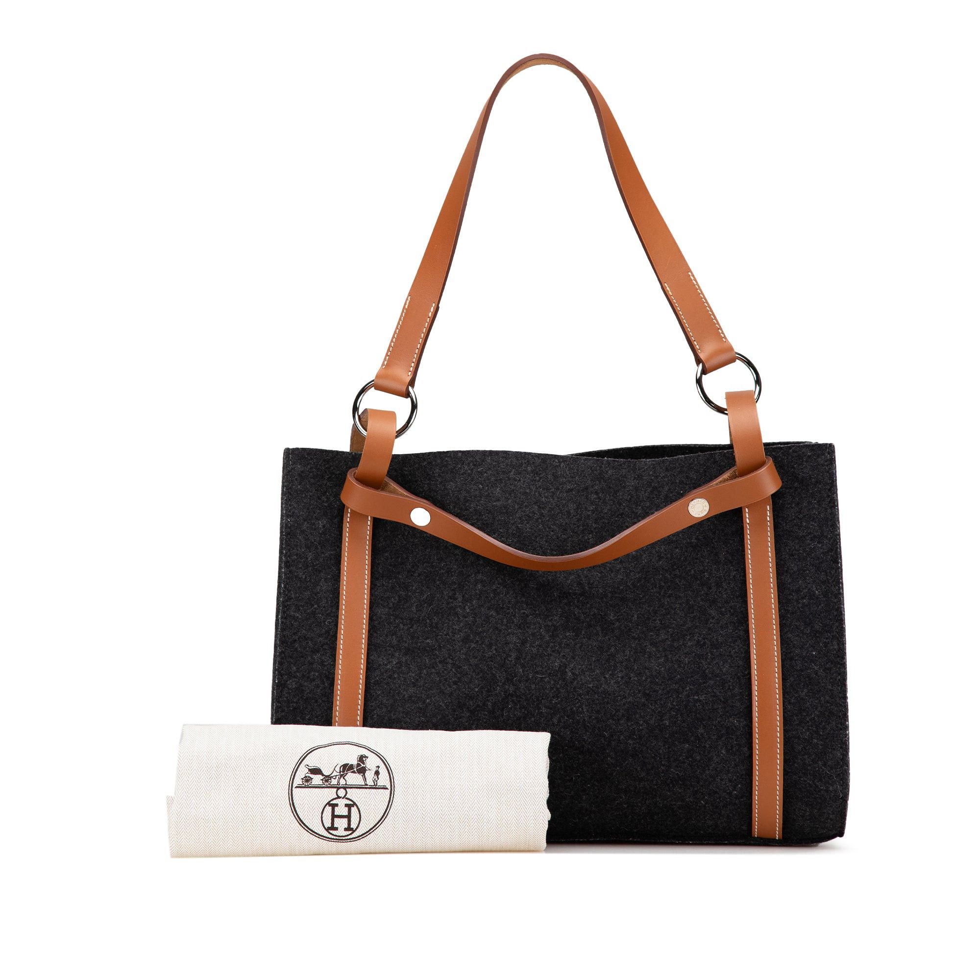 Hermes Hermès Felt and Vache Hunter Cabalicol Gray Size ONE SIZE - 11 Thumbnail
